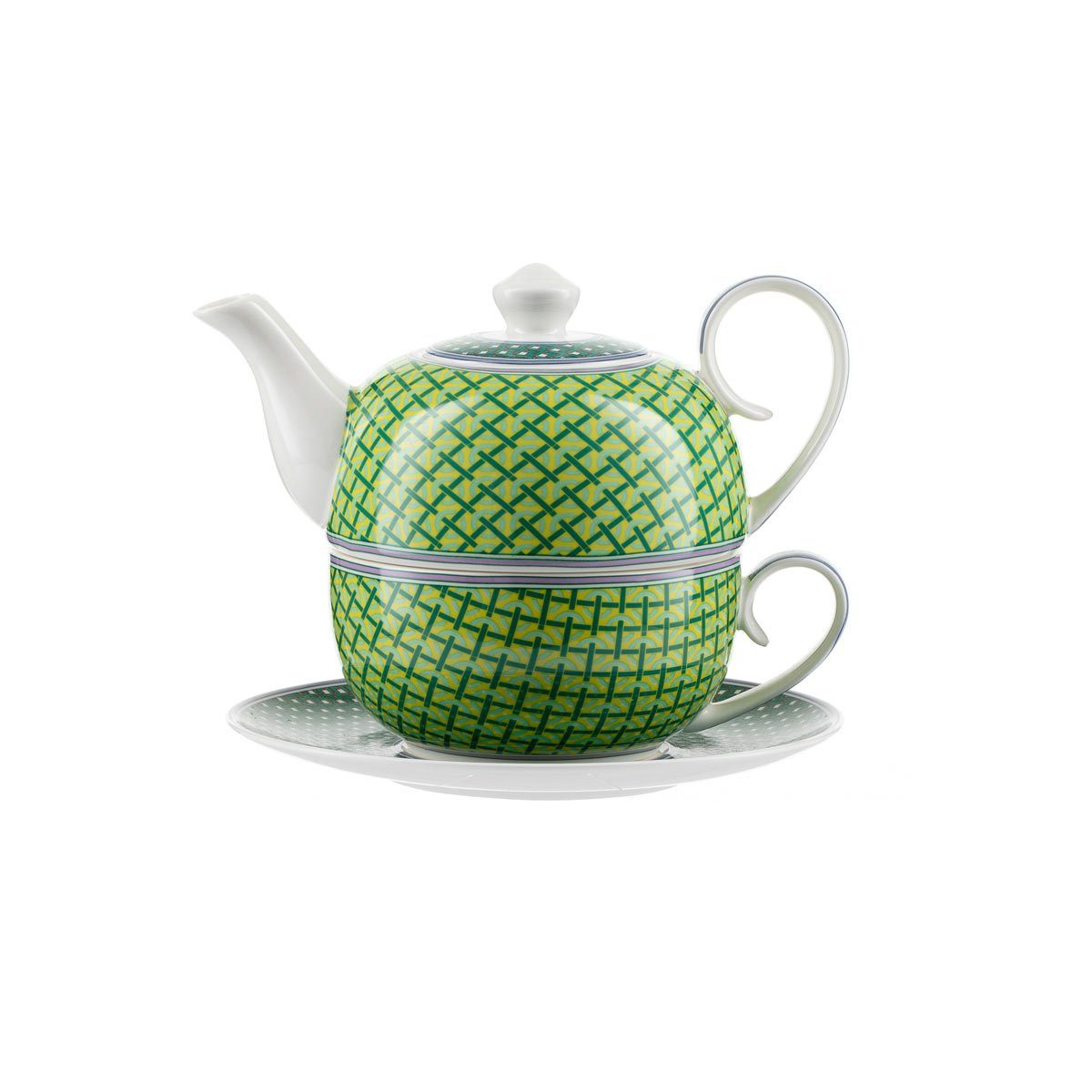 Jameson + Tailor Teekanne Teekanne mit Motiv, Tea for One Brillantporzellan