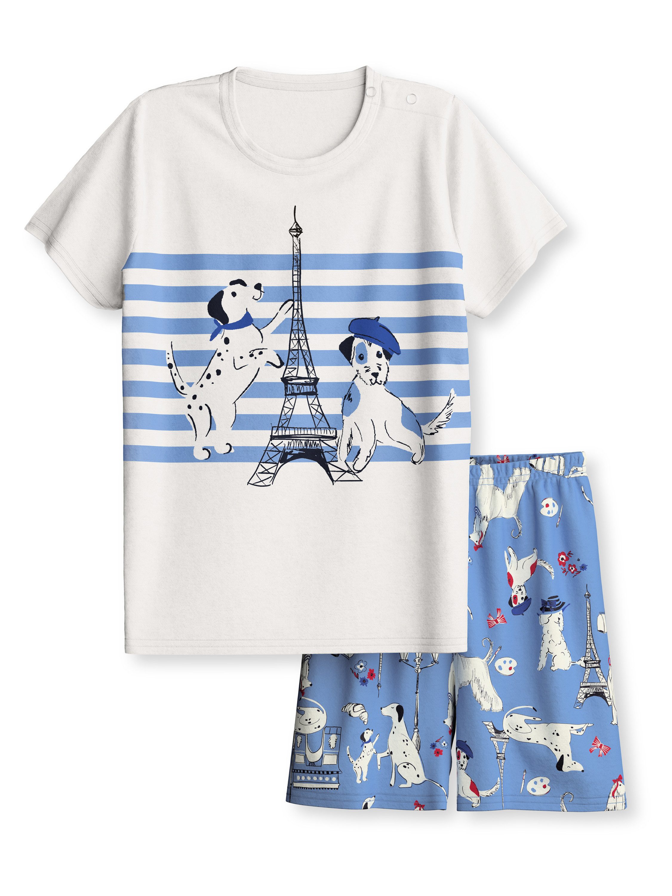 CALIDA Pyjama Dog Kinder (2 tlg) aus Bio Baumwolle, atmungsaktiv, pflegeleicht