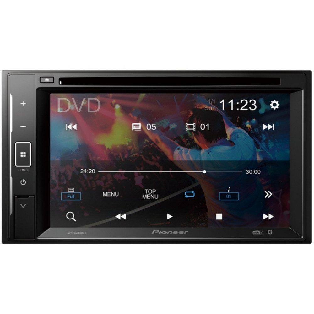 Pioneer Pioneer AVH-A240DAB DD-Mediacenter Auto Multimedia-System Smart-Home-Station, RDS