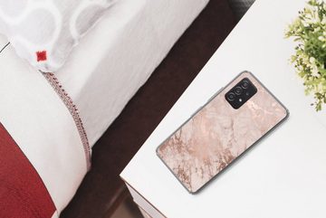 MuchoWow Handyhülle Marmor - Rosa - Luxus - Marmoroptik - Glitzer - Design, Phone Case, Handyhülle Samsung Galaxy A53, Silikon, Schutzhülle