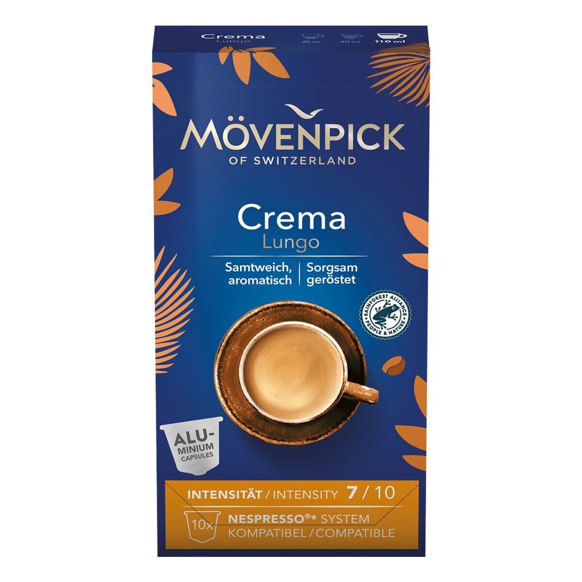 Mövenpick Kaffee Crema Lungo, 10 Kapseln