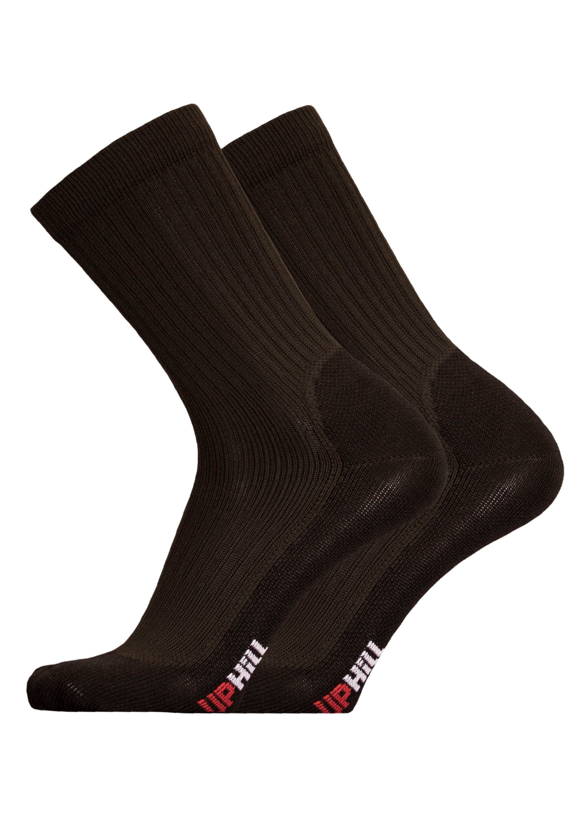 Pack 2er atmungsaktiver schwarz Funktion Socken XC mit (2-Paar) UphillSport WINTER