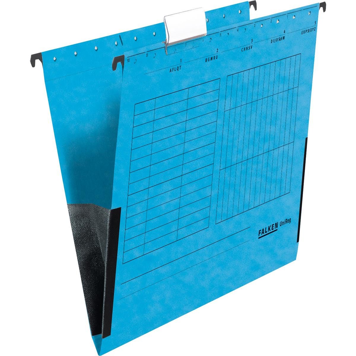 Falken Dokumententasche Falken Hängetasche 11288016 Leinenfrösche blau 5 St./Pack.