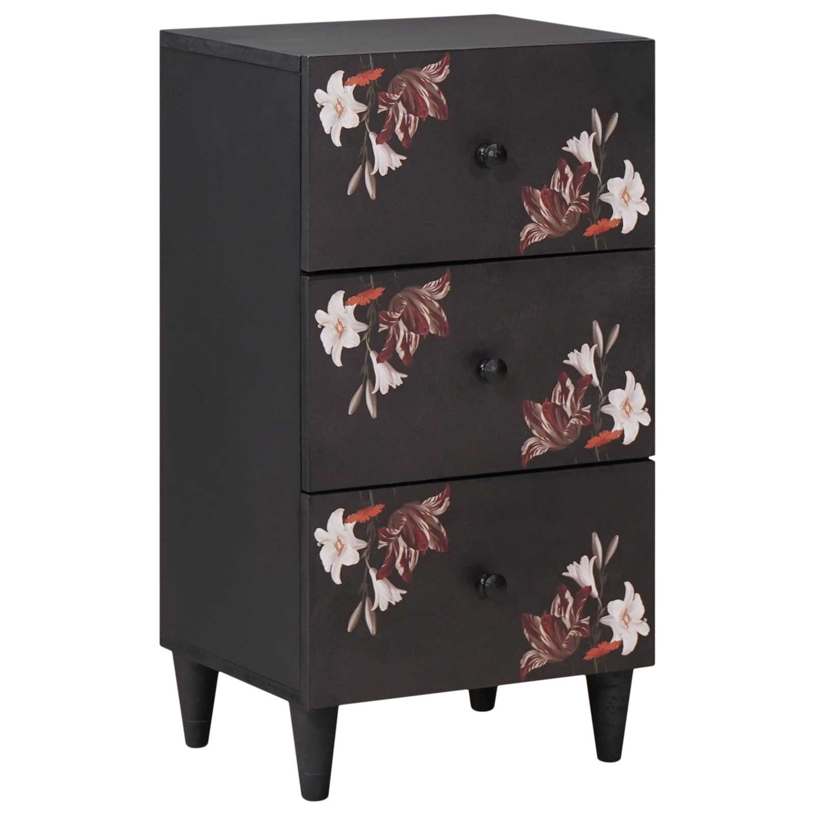 vidaXL Stauraumschrank Stauraumschränke Mehrfarbig 40 x 33,5 x 75 cm Massivholz (1-St)