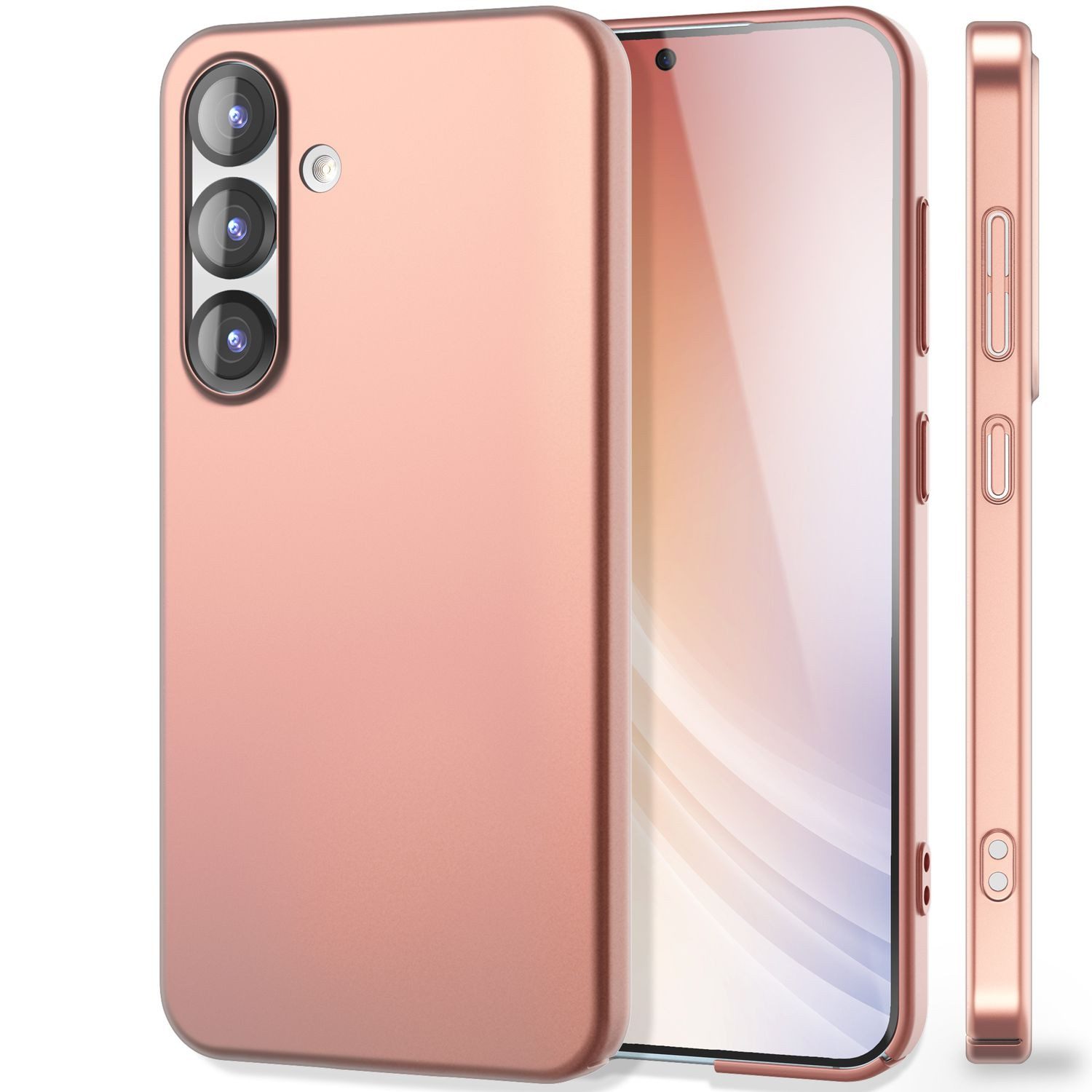 Nalia Smartphone-Hülle Samsung Galaxy S25 Plus 17 cm (6,7 Zoll), PureFit / Ultra Dünne 0,5mm Hülle / Matt / Anti-Fingerprint Hardcover