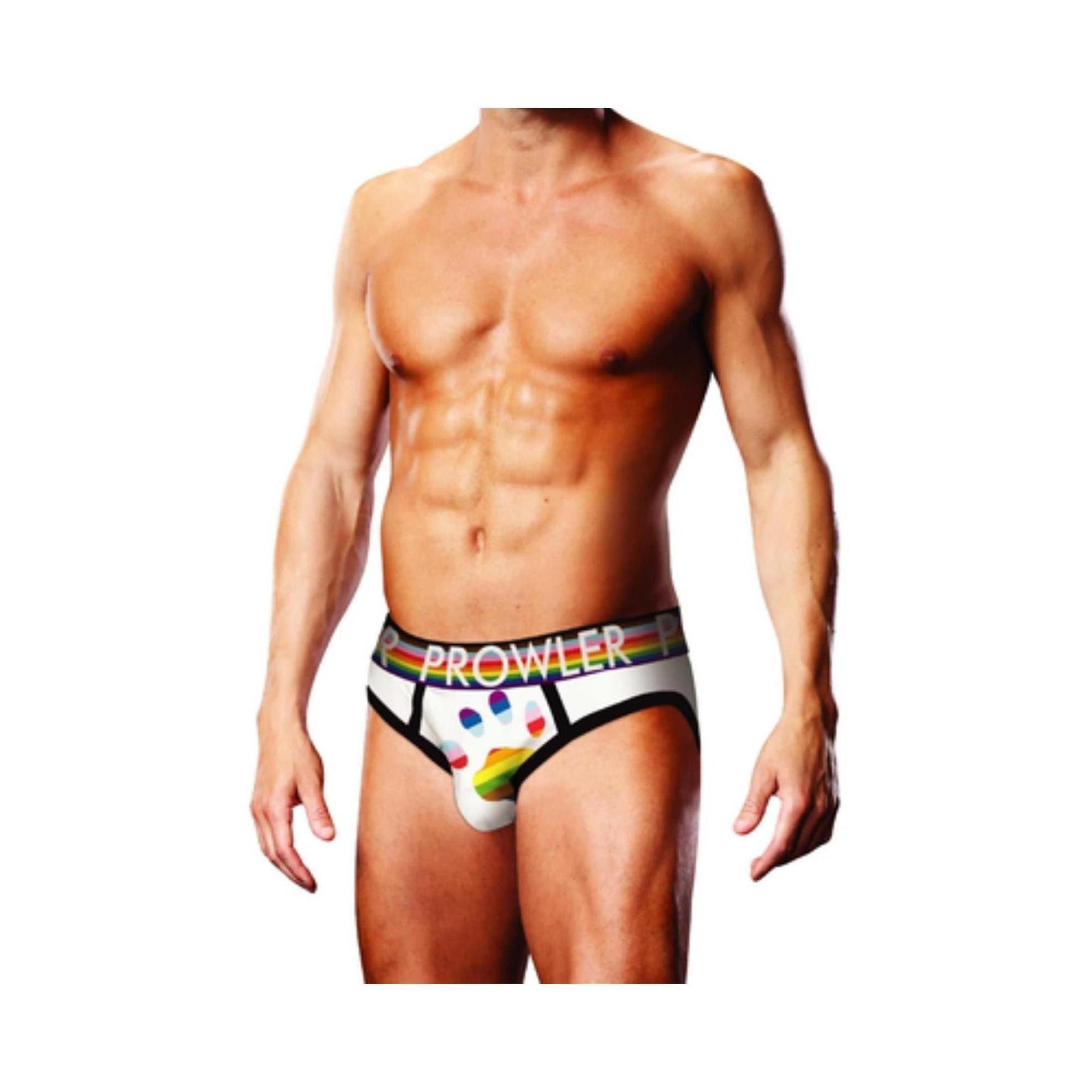 Prowler Slip Prowler - Oversized Paw Brief - White - (2XL,L,M