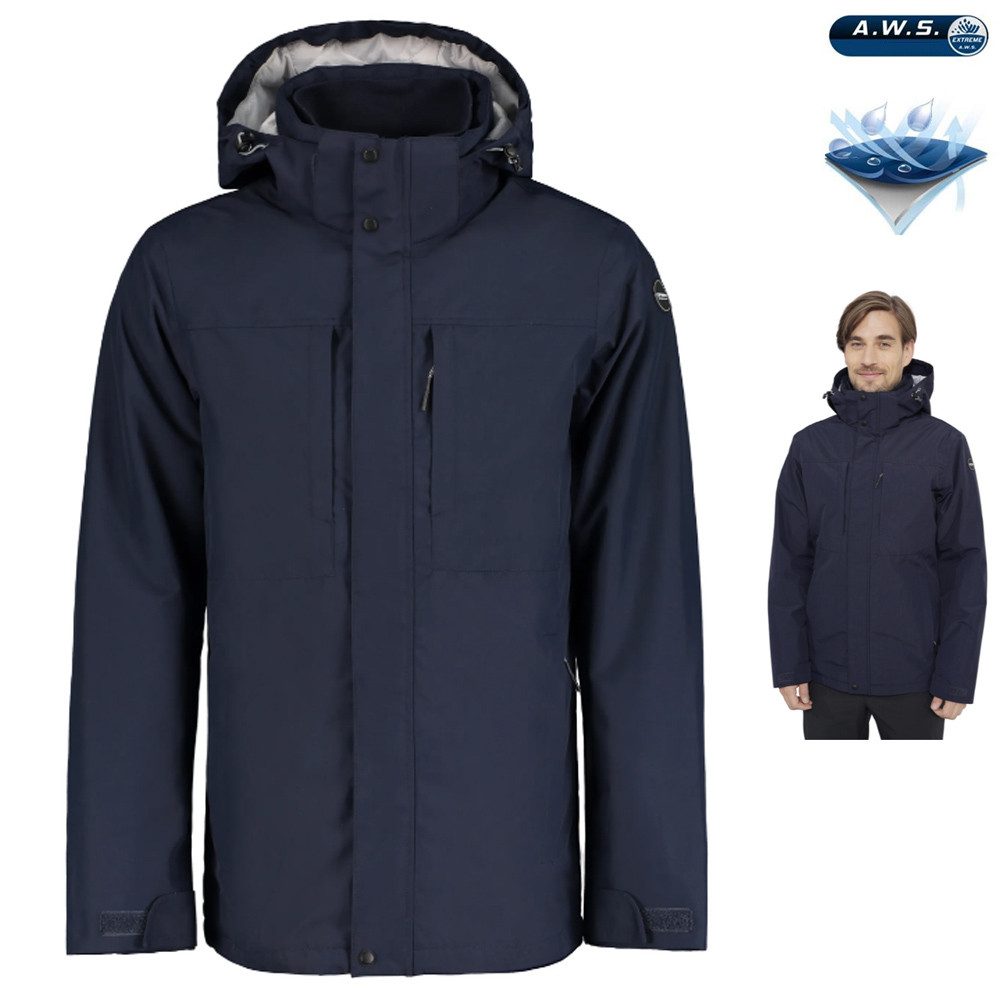 Icepeak Hardshelljacke ICEPEAK - Herren 2Lagen Regenjacke Parka 10K EP Aztec, navy