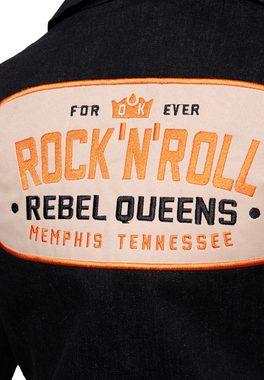 QueenKerosin Etuikleid Rebel Queens mit Rücken-Patch