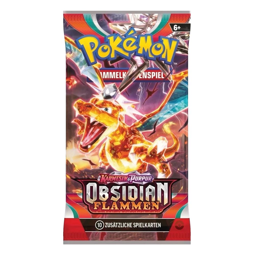 The Pokémon Company Sammelkarte Pokemon Obsidian Flammen Booster KP3 Deutsch