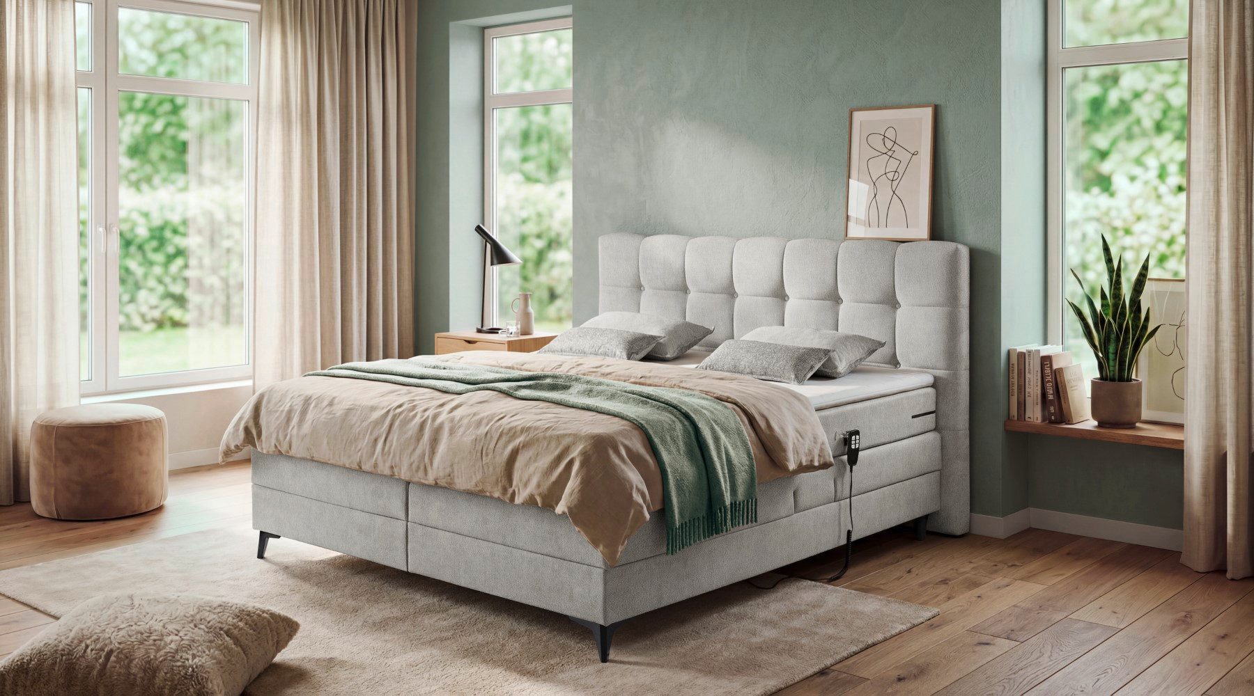ED EXCITING DESIGN Boxspringbett Atlas