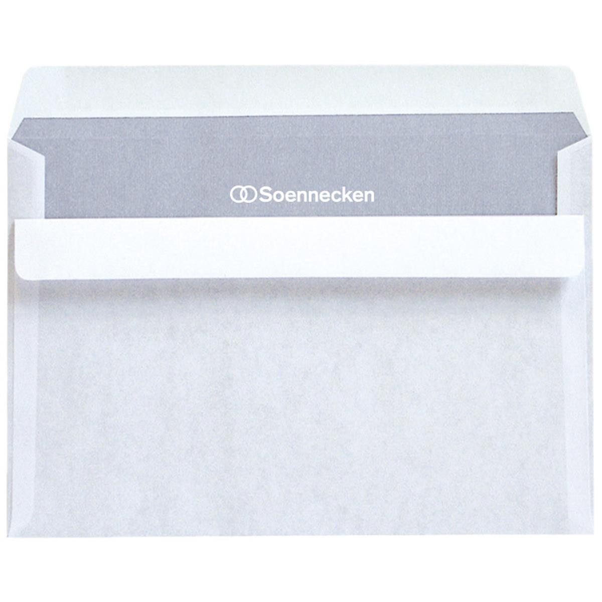 Soennecken Briefumschlag Soennecken Briefhülle 2905 C6 75g oF sk hf weiß 1.000 St./Pack.