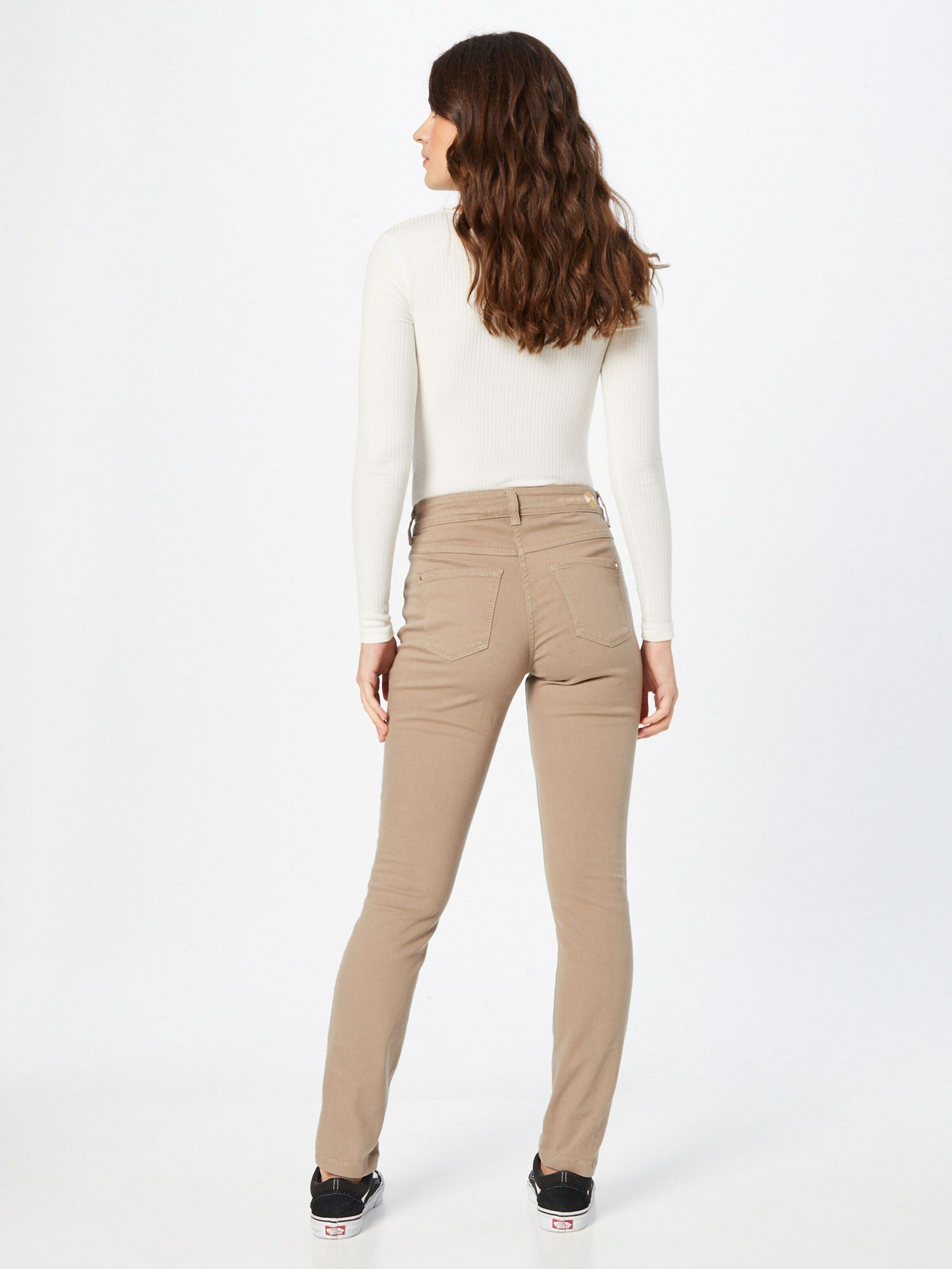 MAC Plain/ohne Skinny-fit-Jeans Details (1-tlg) Dream Stickerei, Skinny