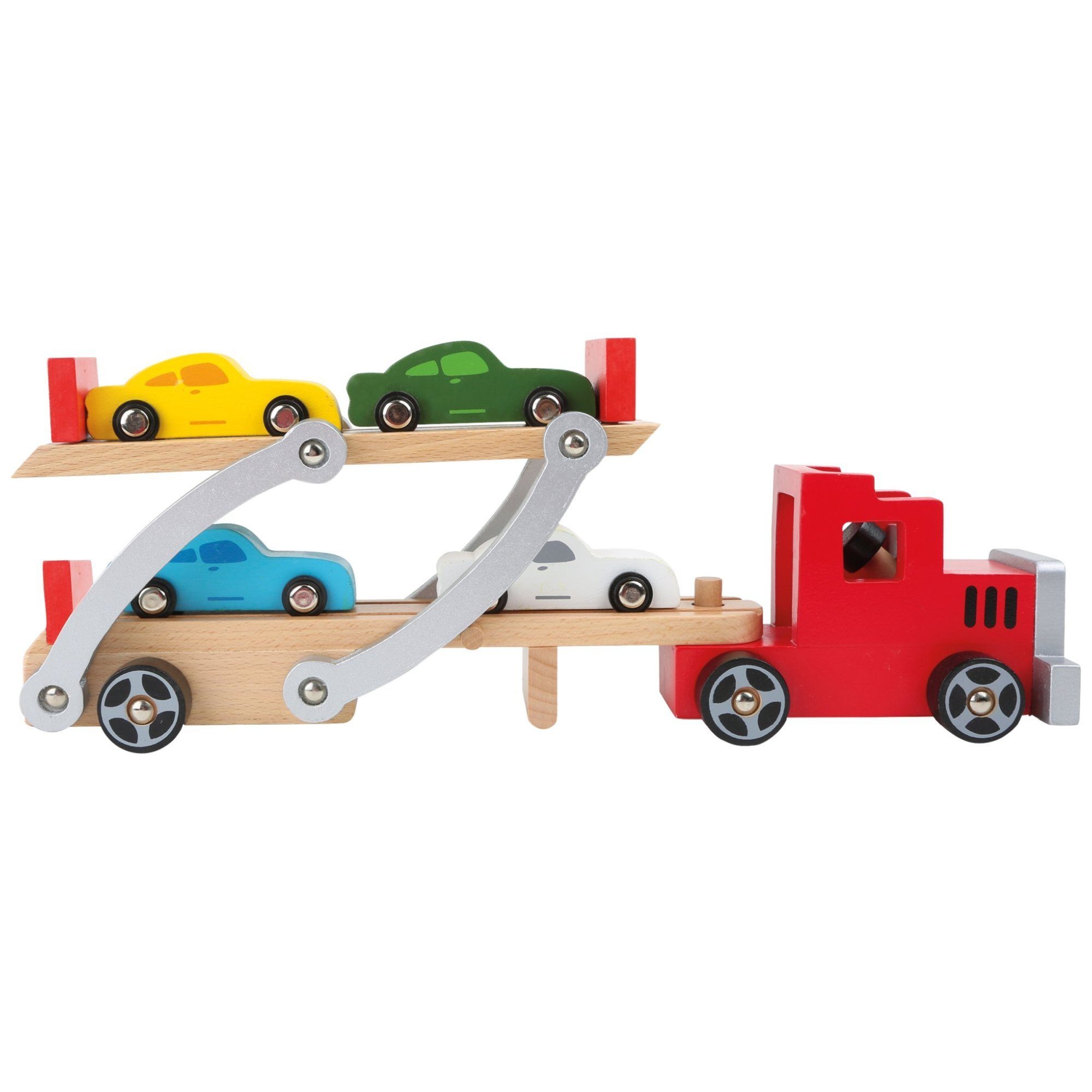 Small Foot Spielzeug-Auto small foot Autotransporter Klassik, (6-tlg)