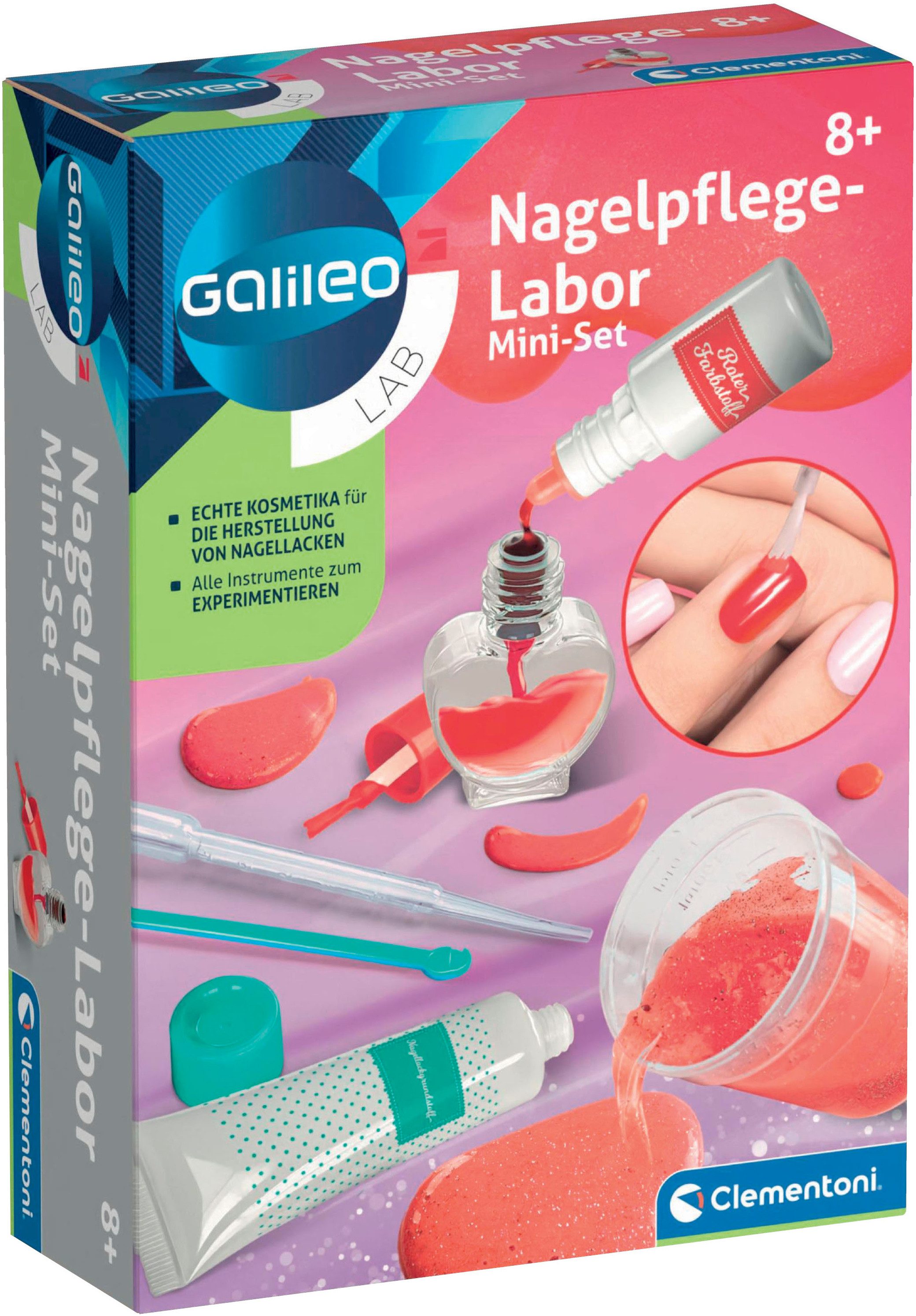 Clementoni® Kreativset Galileo Lab, Nagelpflege-Labor Mini-Set