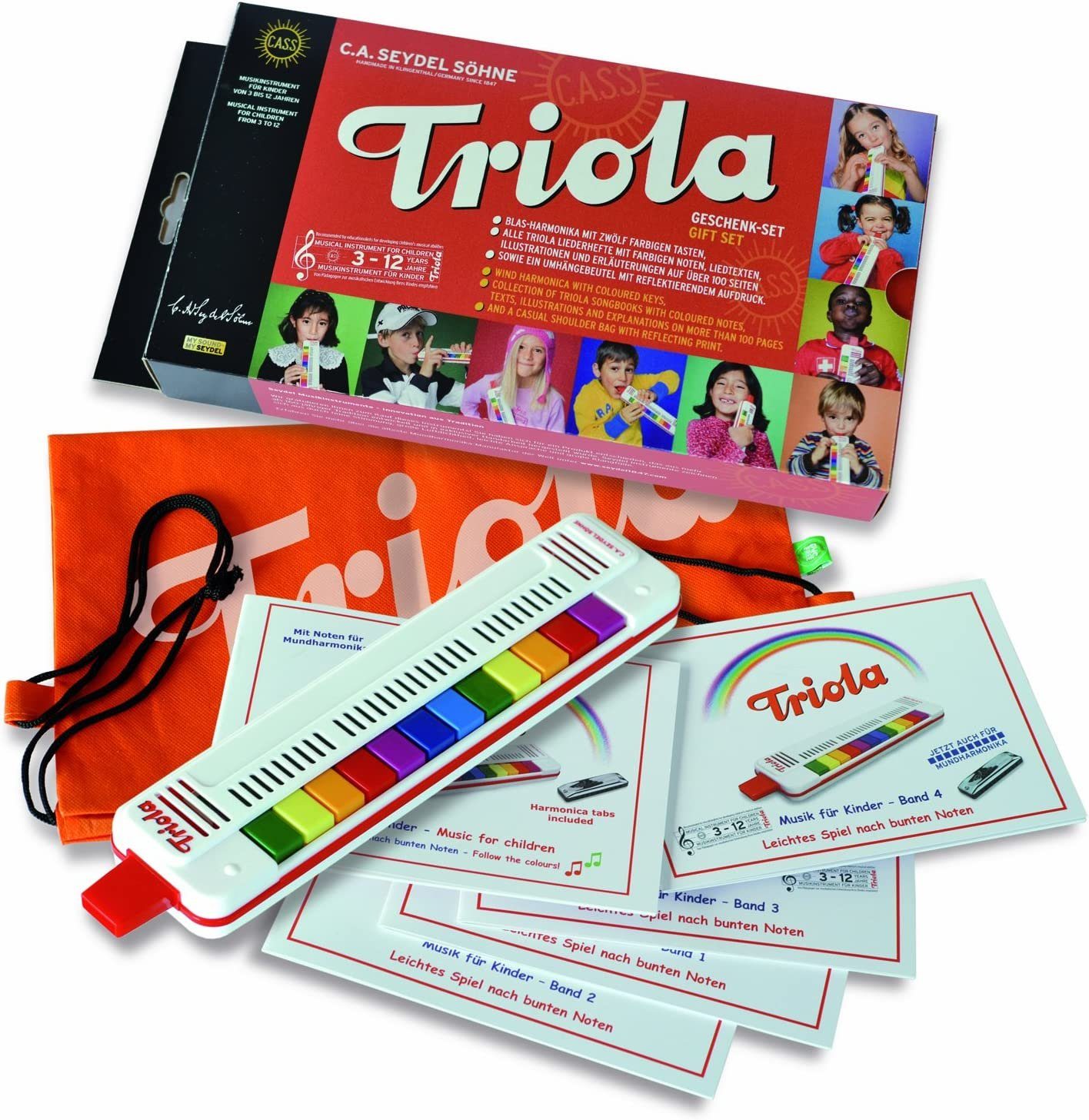 Triola Mundharmonika Seydel Triola - Komplettes Geschenkpaket, 3-St.