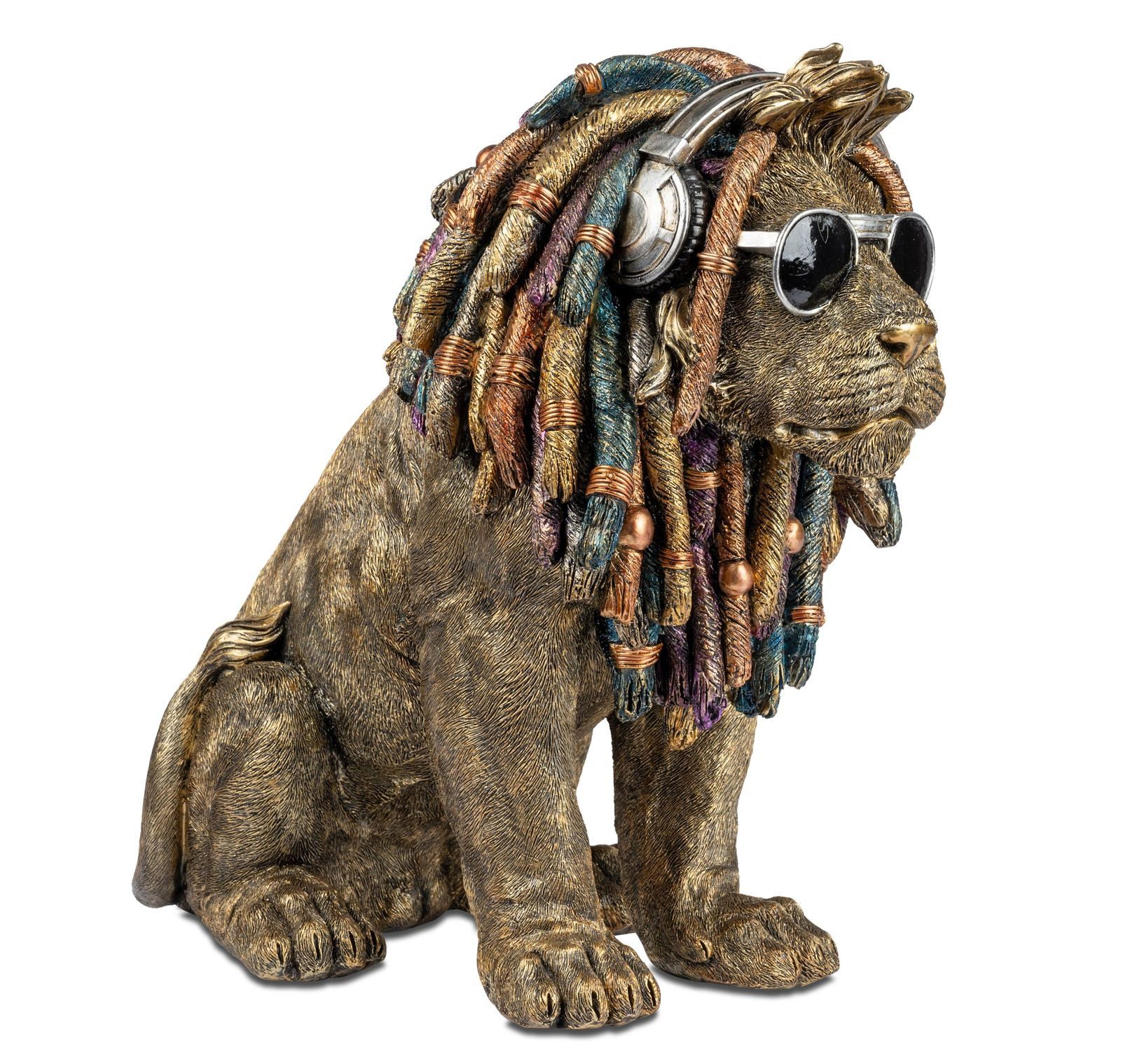 formano Dekofigur Löwe 36cm handbemalte Skulptur günstig online kaufen