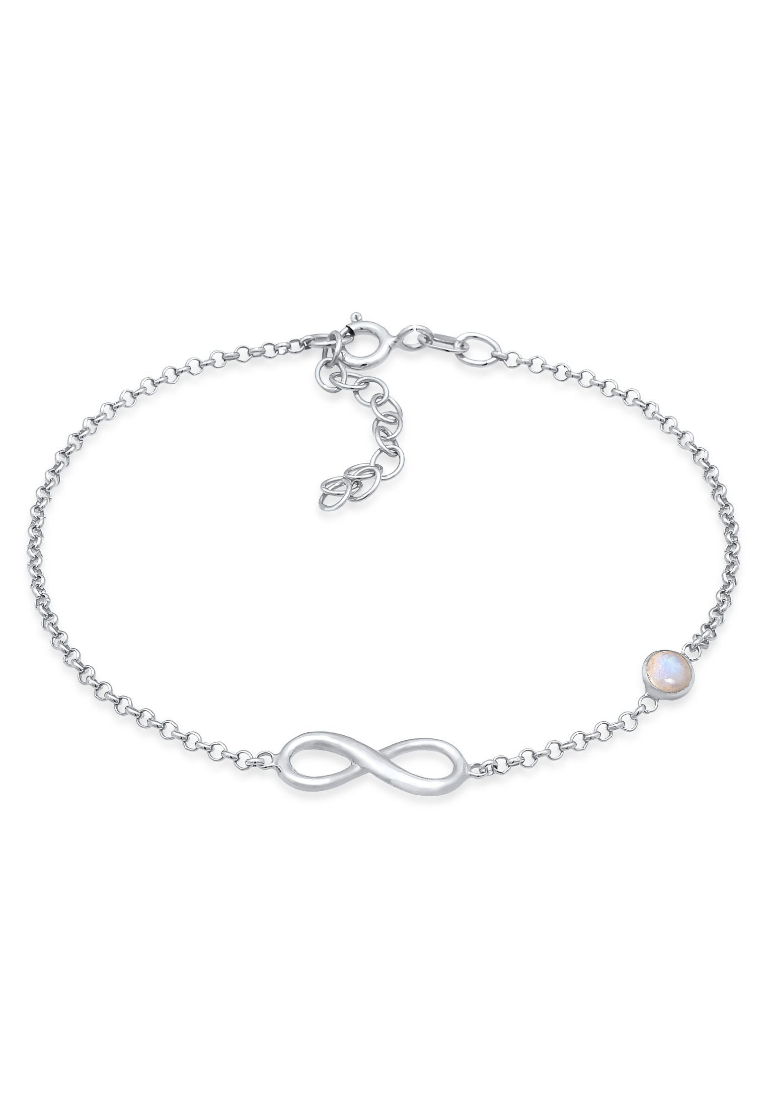 Elli Armband Infinity Unendlich Zeichen Mondstein 925 Silber