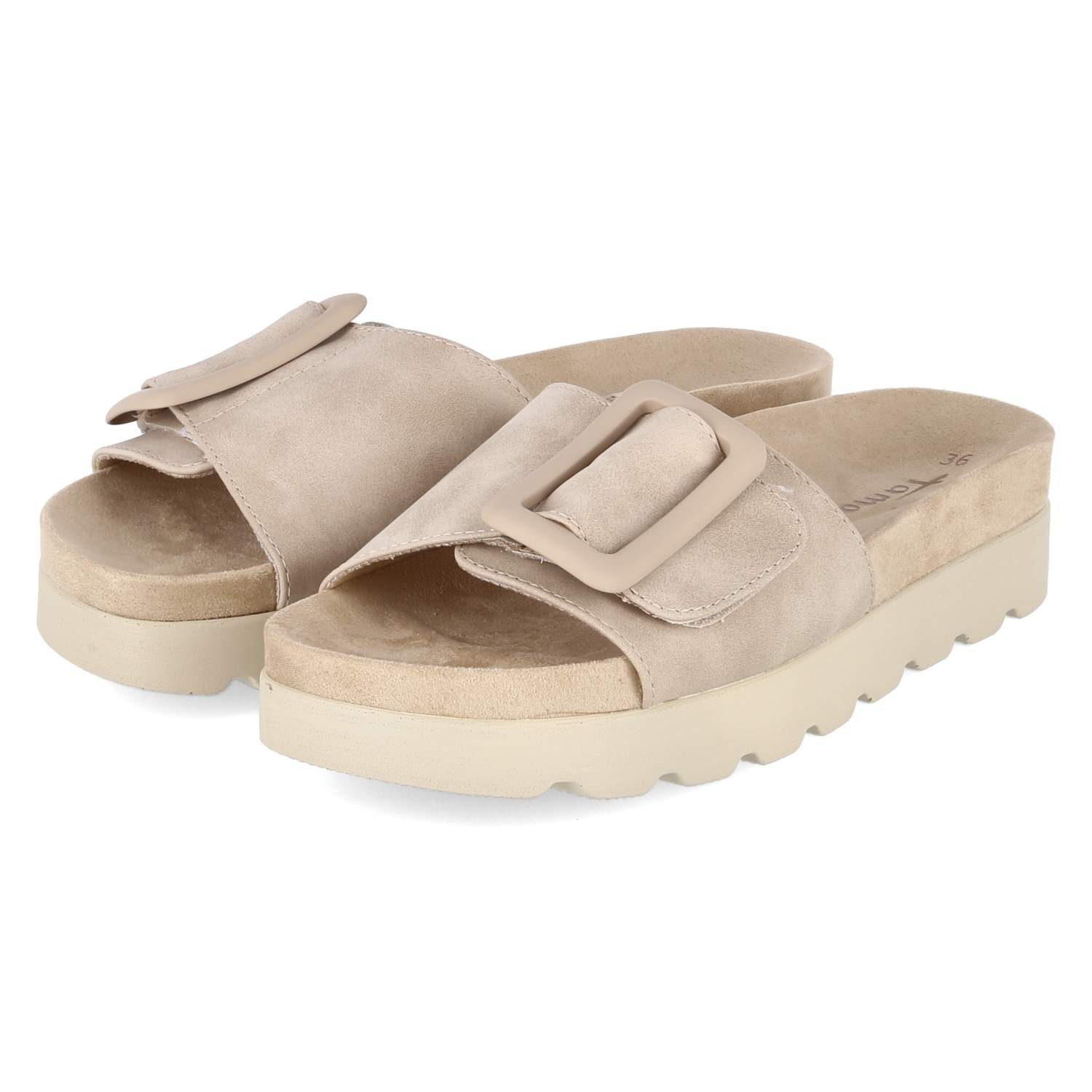 Tamaris Tamaris 1-27409-44-435 Damen Kunstleder braun Pantolette günstig online kaufen