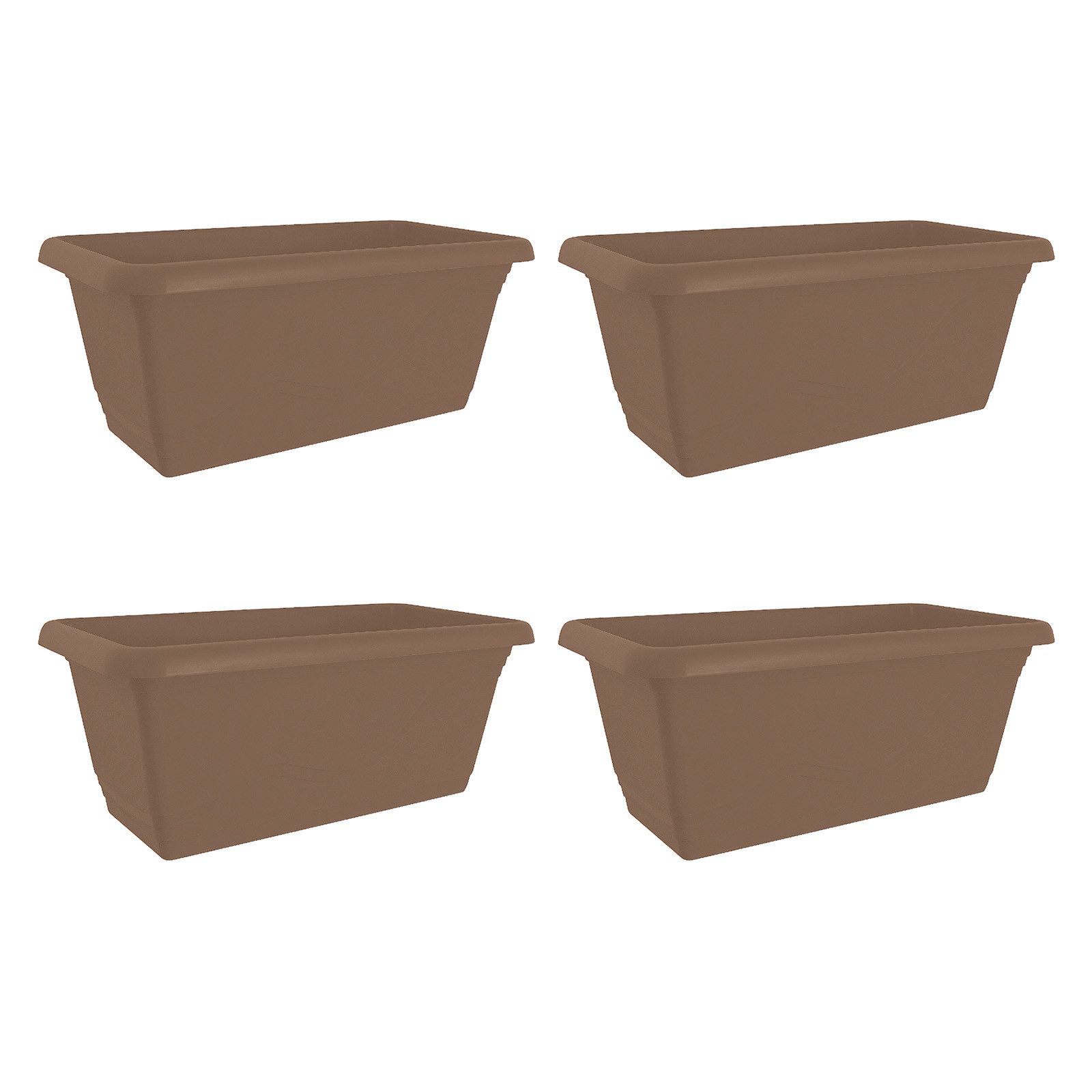 HTI-Living Blumenkasten Blumenkasten mit Wasserspeicher 40 cm (Set, 4 St., 4 Blumenkästen), Pflanztopf Pflanzschale