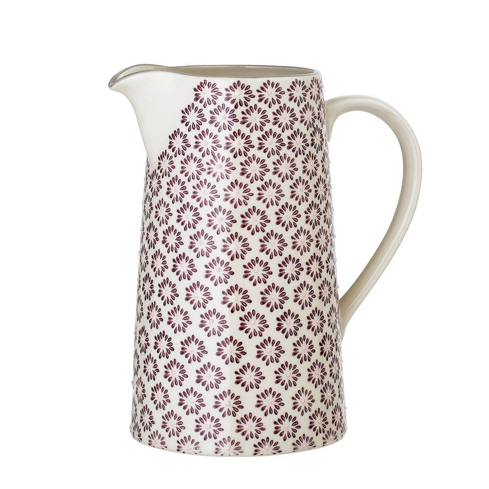 Bloomingville Kanne Bloomingville Maya Krug 1,75 Liter Violett Steingut, (1 Krug)