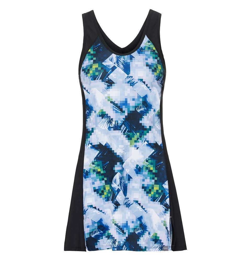 Head Tenniskleid Fiona hellblau/schwarz Mädchen