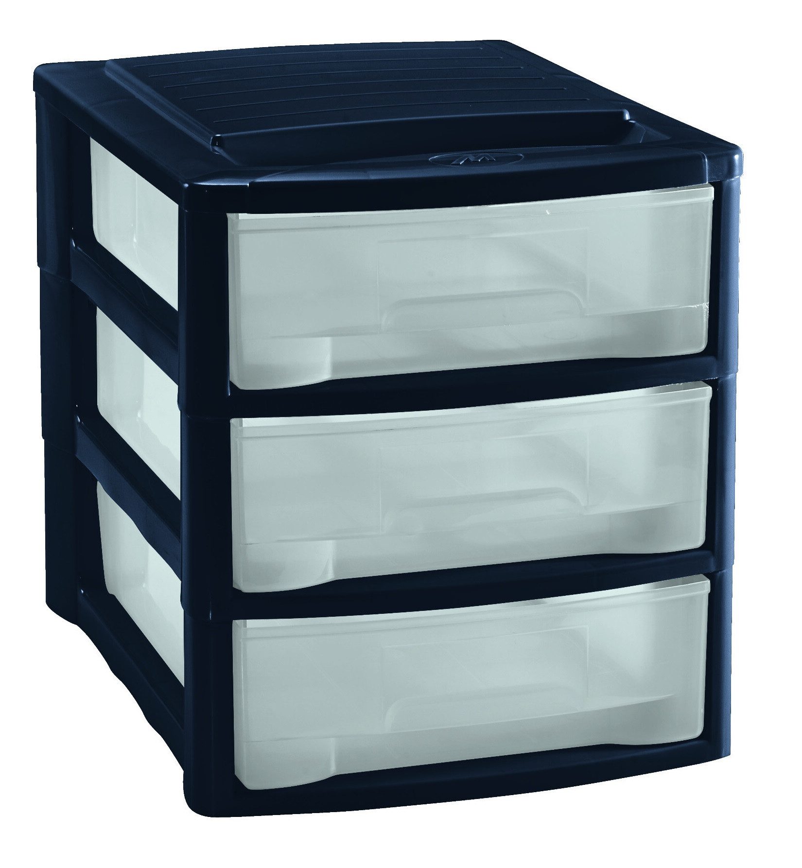 M home Schubladenbox Bürobox Briefablage DIN A4 3 Ablage Fächer Organizer Ablagebox, (komplett-Set, 1-St., Schubladenbox mit 3 Fächern), mit 3 Fächern mit Griffmulde im DIN A4 Format