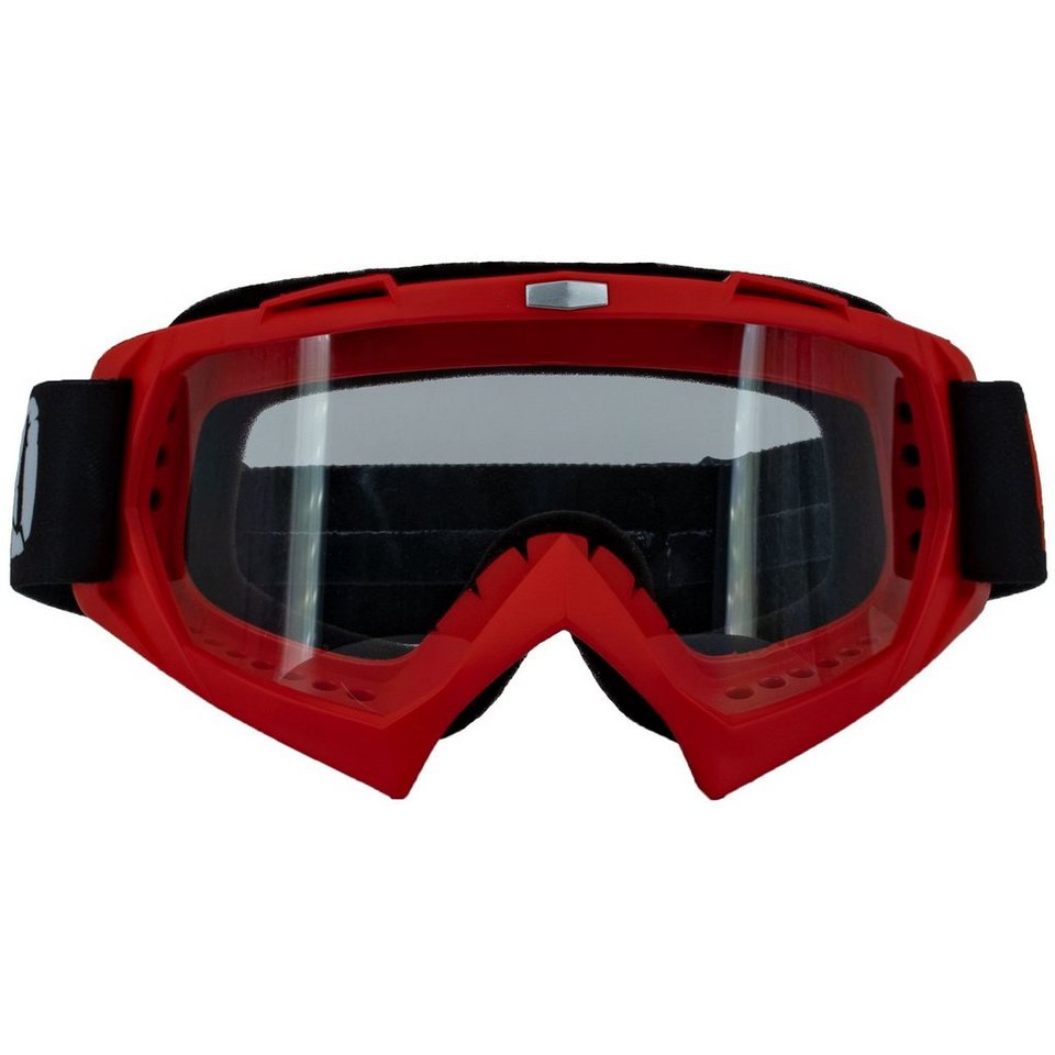 Broken Head Motorradbrille Crossbrille MX-2 Goggle Rot, Vorrichtung für  Abreißvisiere