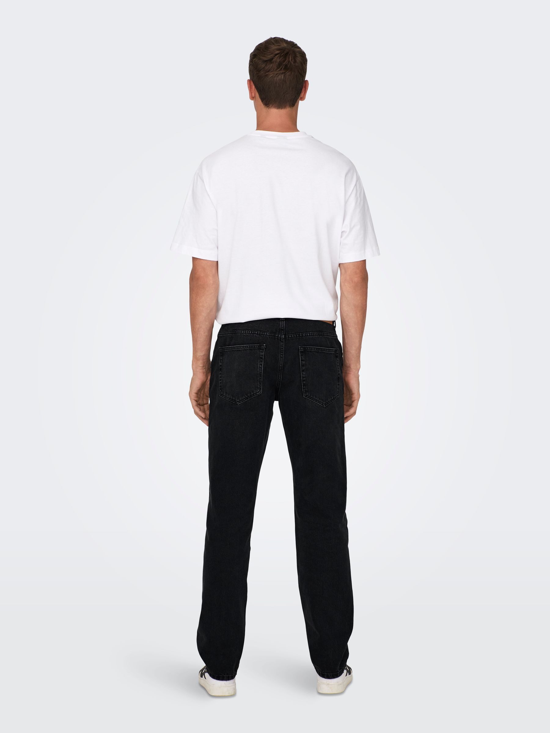 Only & Sons Herren Jeans ONSEDGE LOOSE 6985 - Relaxed Fit - Schwarz - Black günstig online kaufen