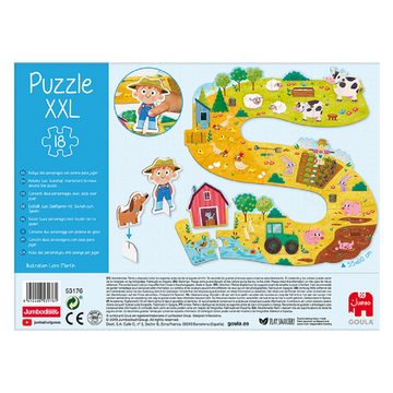 Goula Puzzle Goula 53176 Puzzle XXL 18 Teile, 18 Puzzleteile, Made in Europe