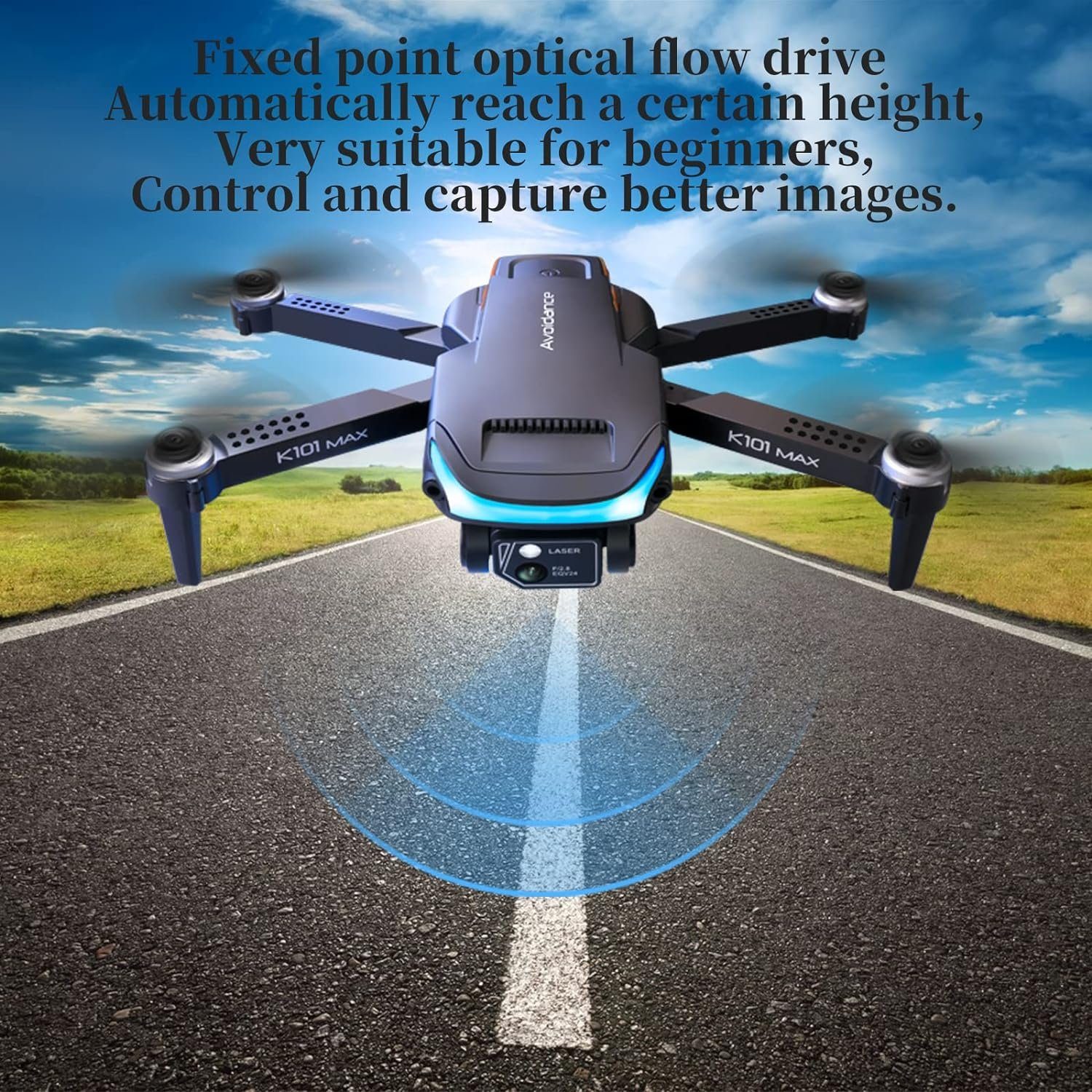 (1080p, FPV Drohne RC Übertragung Flusspositionierung Vermeidung) Kamera Einstellbarer ST.JJBANY