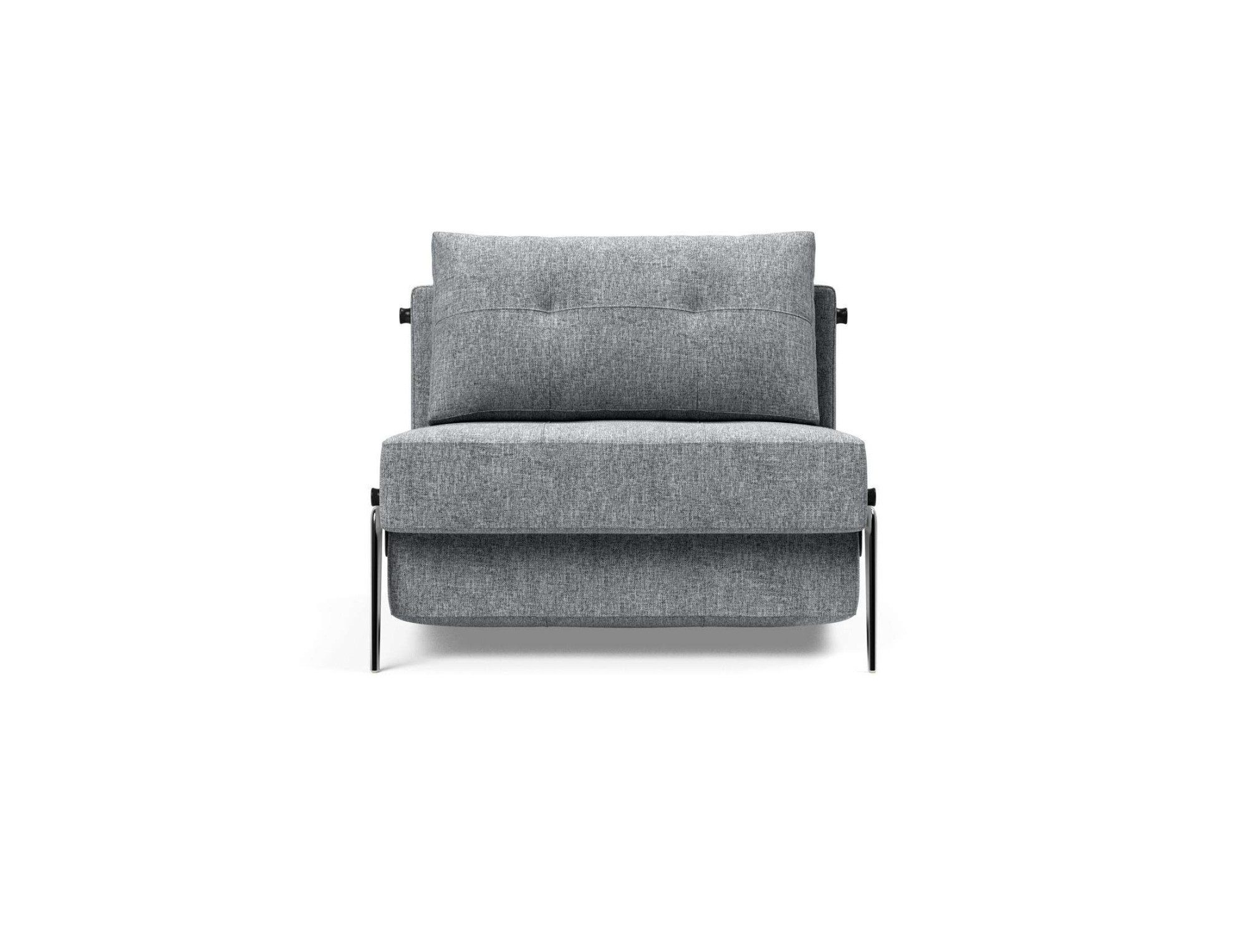 INNOVATION LIVING ™ Sessel CUBED Schlafsessel Füße chrom glänzend, Breite 95cm