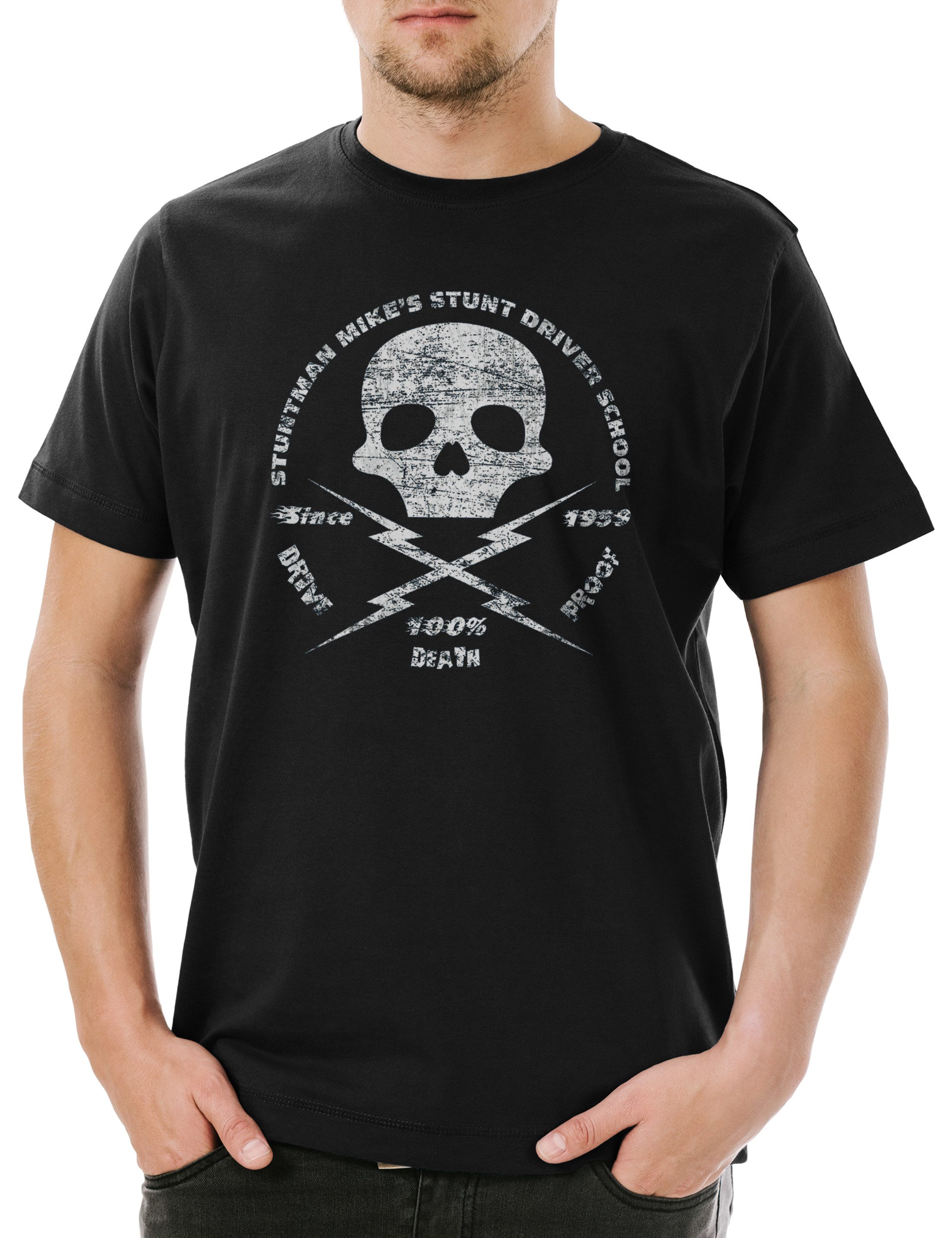 Print-Shirt Stuntman Mike Vintage Herren T-Shirt Julia Death Film Jungle Proof