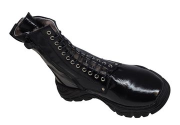 Momino Momino 3990 Boots Stiefel Stiefeletten Leder Lammfell Schnürstiefelette