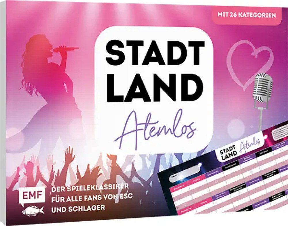 Spiel Stadt, Land, Atemlos (Schlager Edition) - Der Spieleklassiker für...