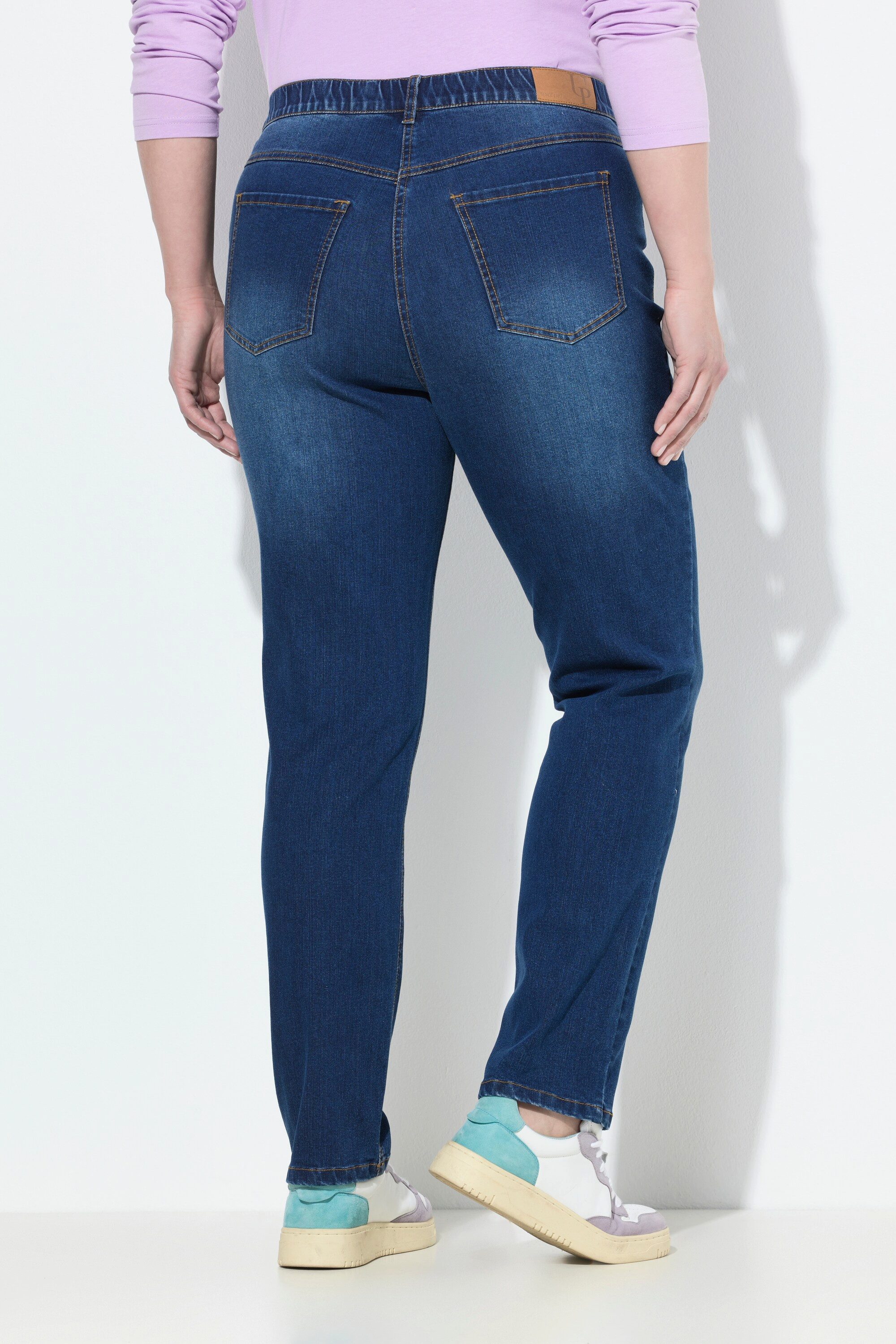 Ulla Popken Regular-fit-Jeans Jeans Mia Stretchdenim Komfortbund – Bild 3 von 4