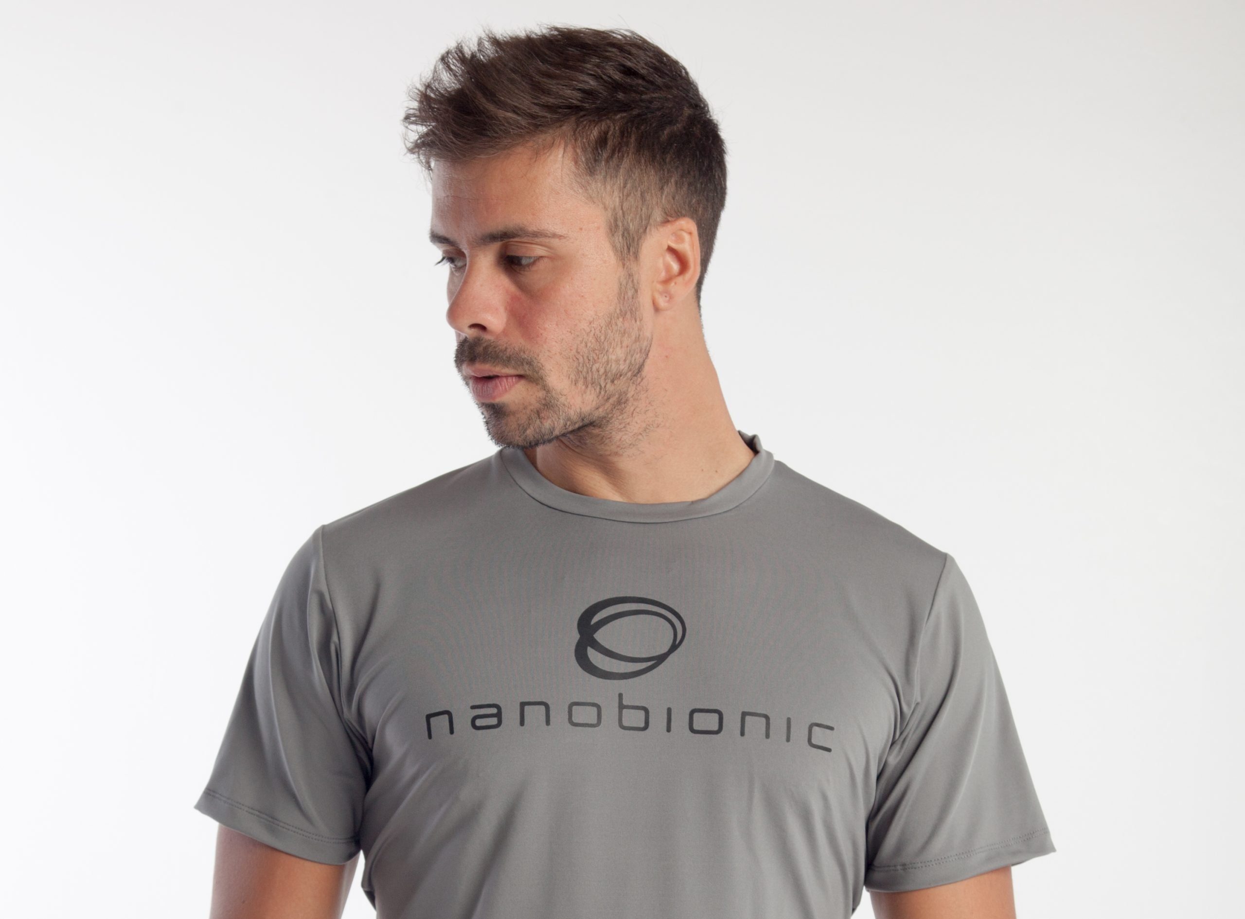 NANOBIONIC®-Technologie, Energiequelle!!, eine NASA endlose I-Tech (Innovative - Iconic Award) NANOBIONIC® Nanobionic® T-shirt NANOBIONIC® (grau/schwarz) Funktionsshirt www.nanobionic.de und nahezu exklusive