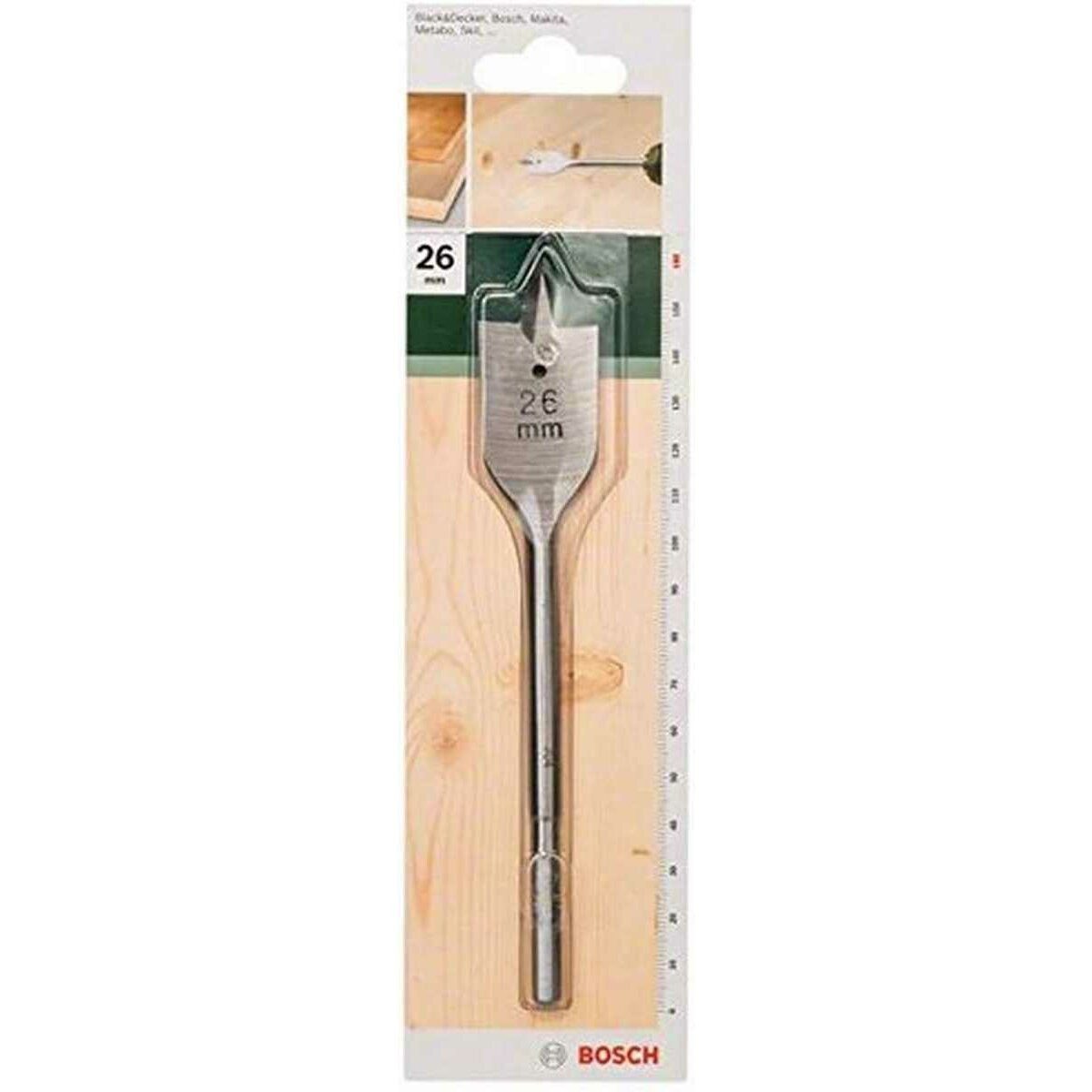 BOSCH Fräsbohrer Bosch Flachfräsbohrer mit 1/4 Zoll-Sechskantschaft (26 mm)