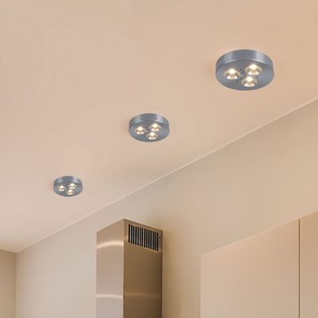 etc-shop LED Einbaustrahler, LED-Leuchtmittel fest verbaut, Warmweiß, 6er Set LED Möbel Einbau Strahler Arbeits Zimmer Schrank Aufbau Decken
