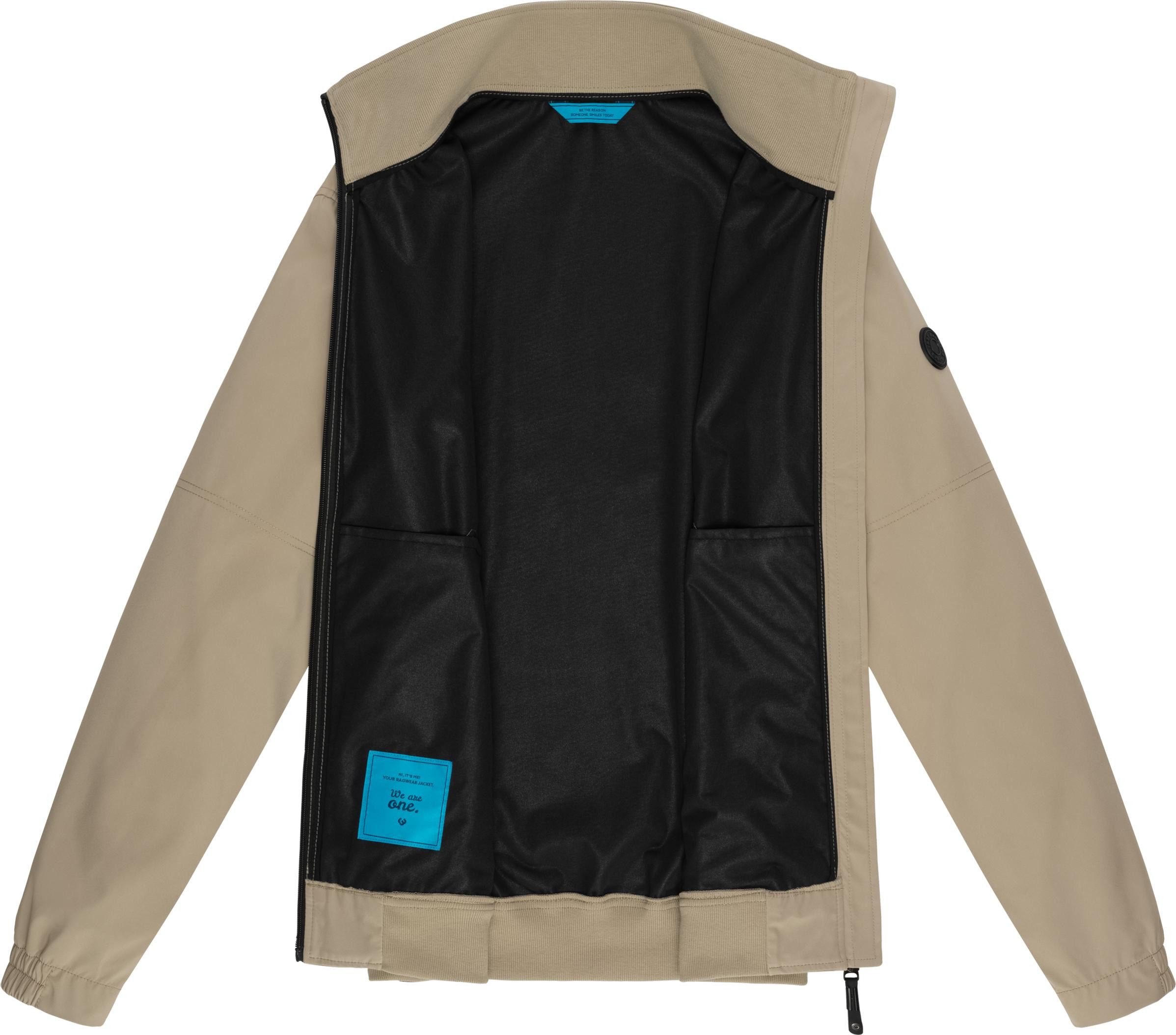 Ragwear Outdoorjacke Collwie wasserdichte Herren Übergangsjacke mit hohem Kragen