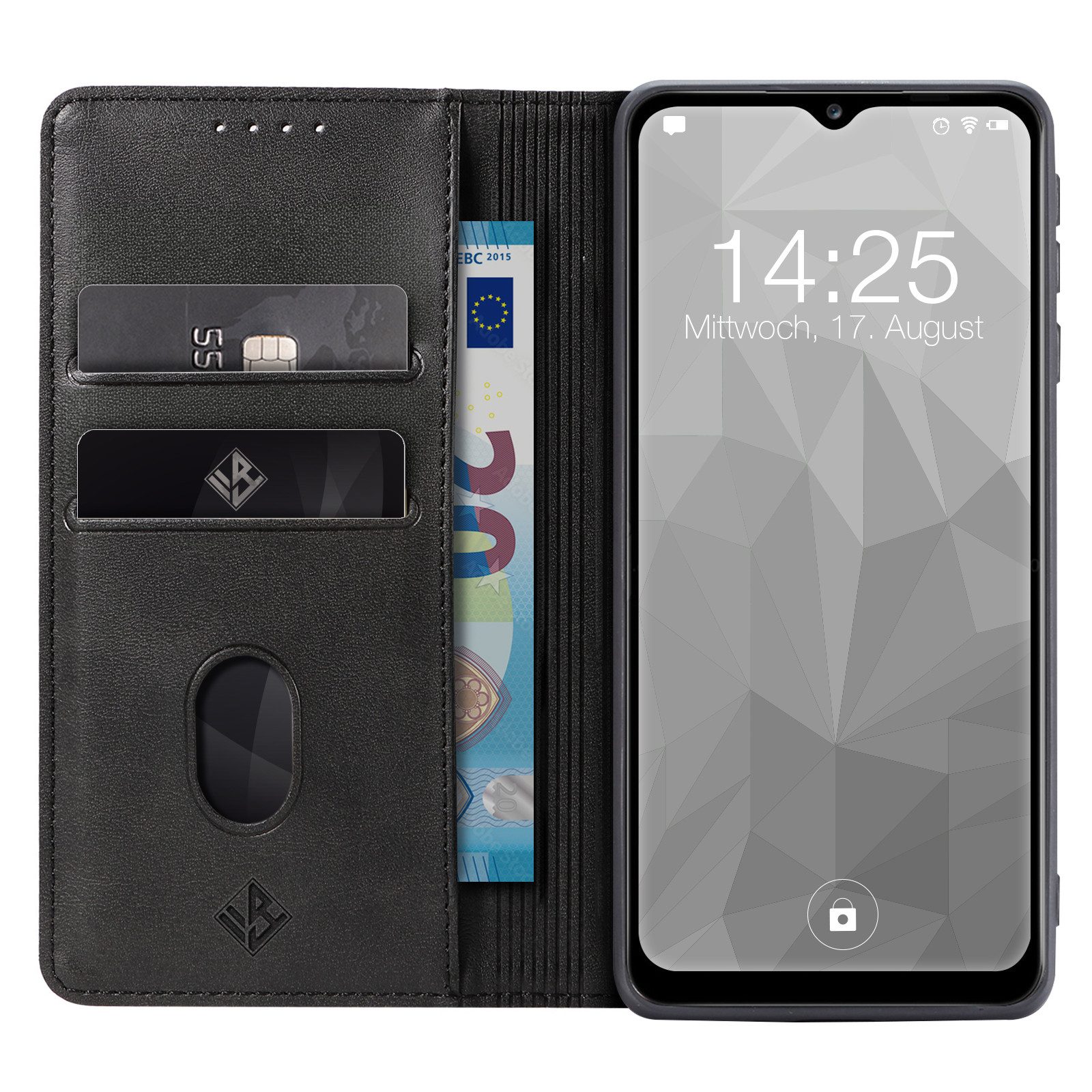 Tec-Expert Handyhülle Tasche Hülle für Samsung Galaxy A14 / Samsung Galaxy A14 5G 6.6 Zoll, 6.6", Cover Klapphülle Case mit Kartenfach Fliphülle aufstellbar