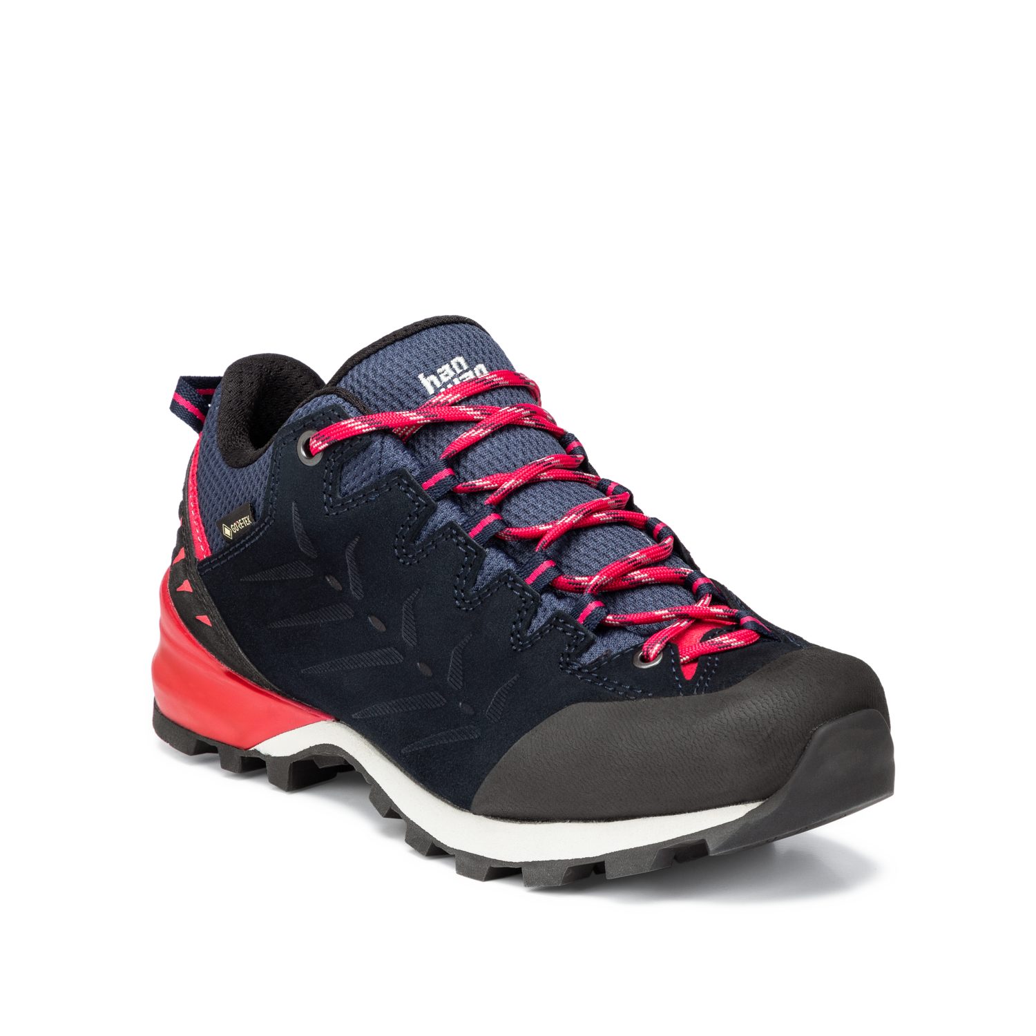 Hanwag Makra Pro Low Lady GTX - Damen Zustiegsschuh - Navy/Pink Trekkingschuh