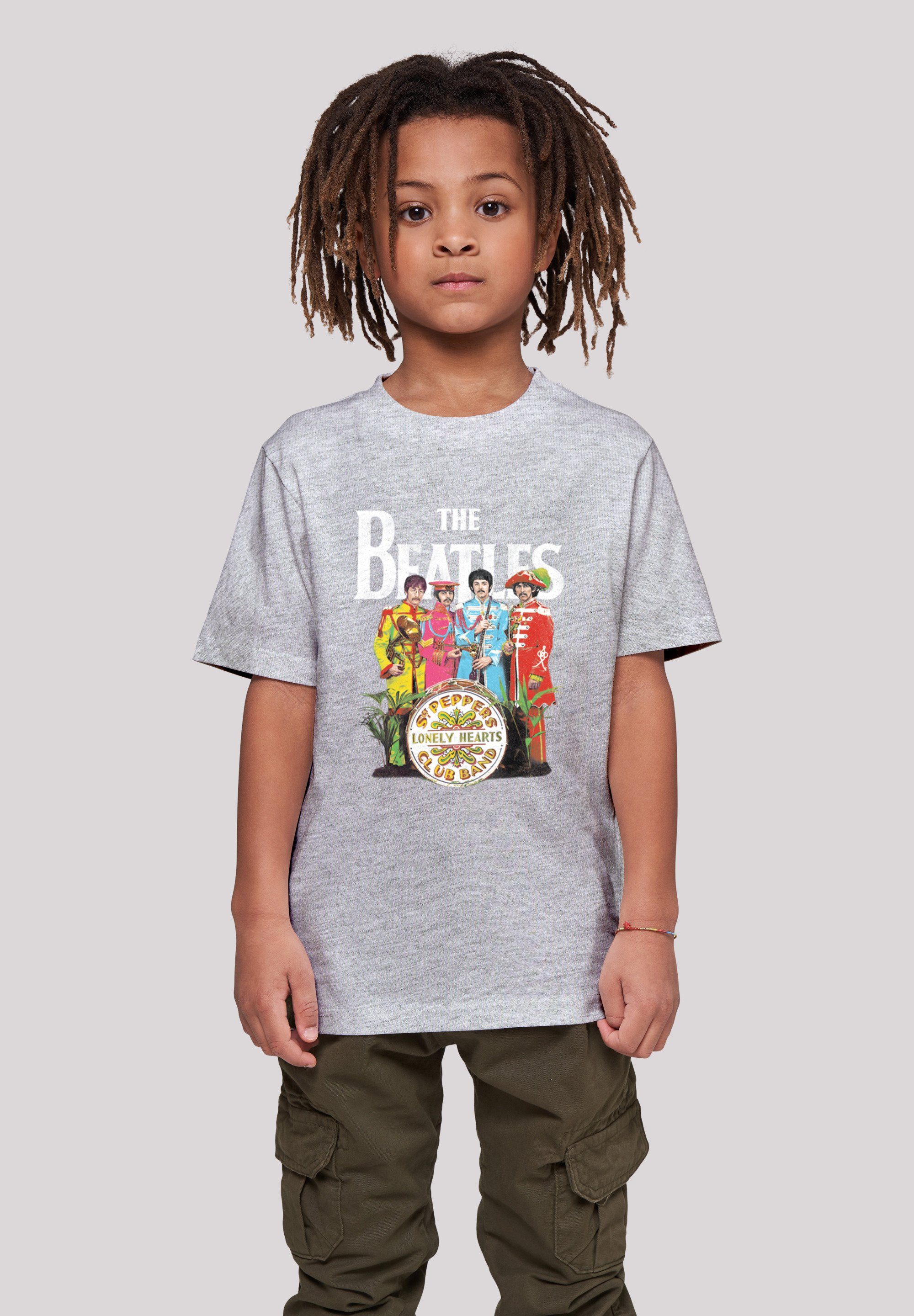 F4NT4STIC T-Shirt The Beatles Band Sgt Pepper Black Print heather grey | T-Shirts