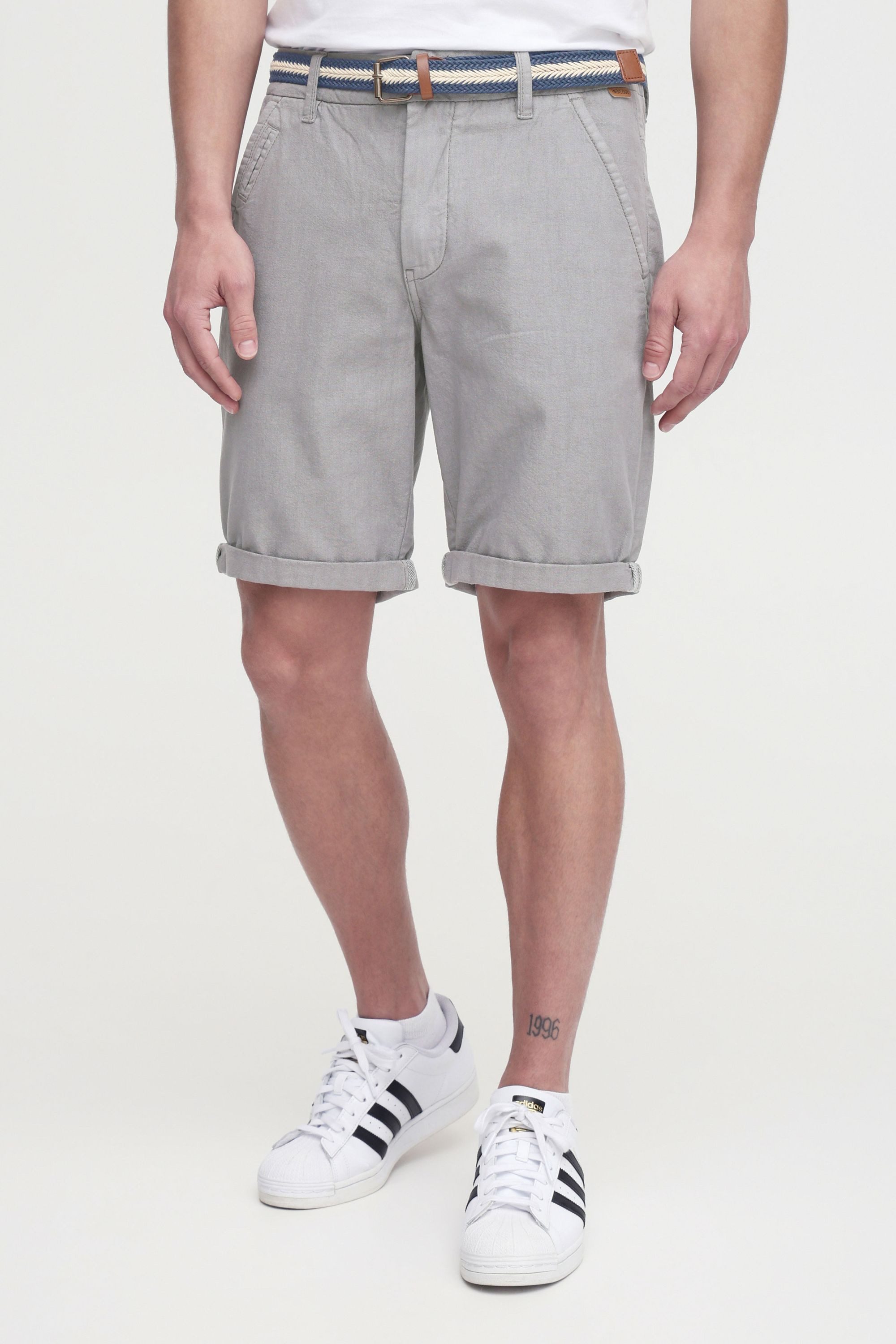 INDICODE Chinoshorts IDMews Kurze Hose mit Gürtel