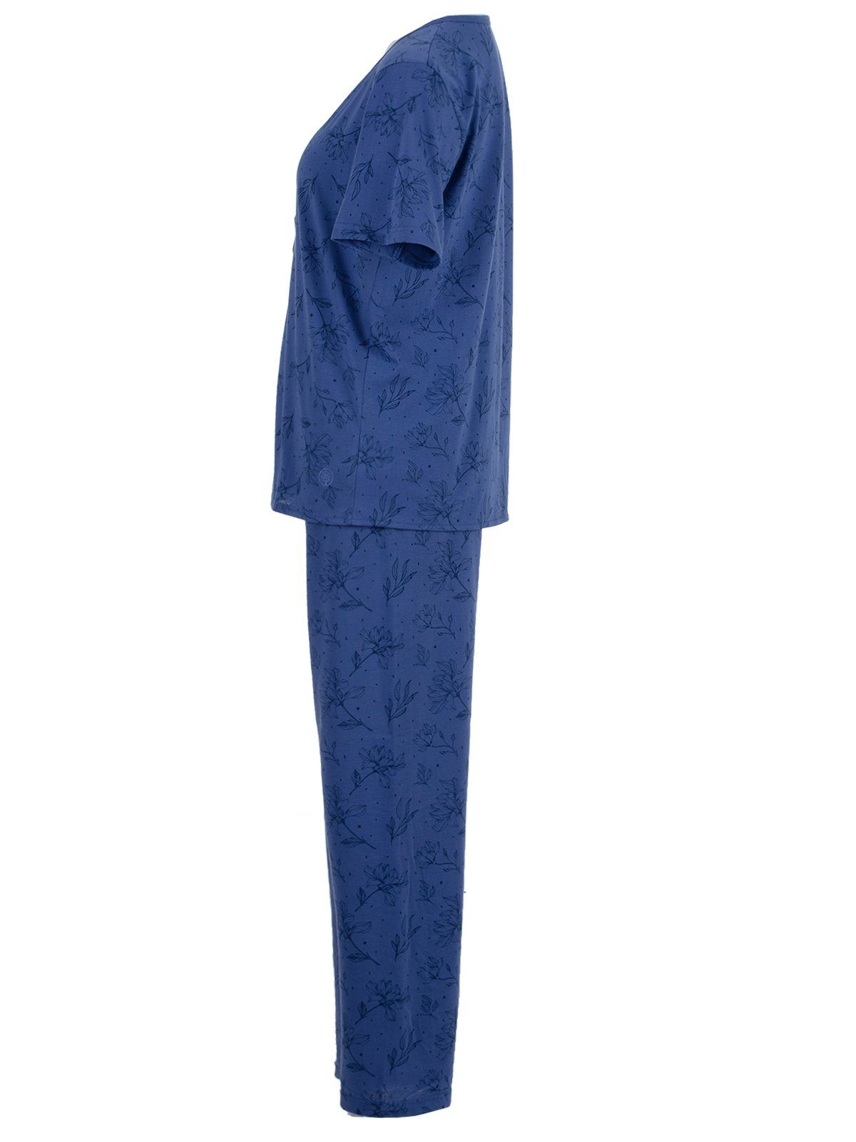 zeitlos Schlafanzug Pyjama Set Kurzarm - Floral günstig online kaufen