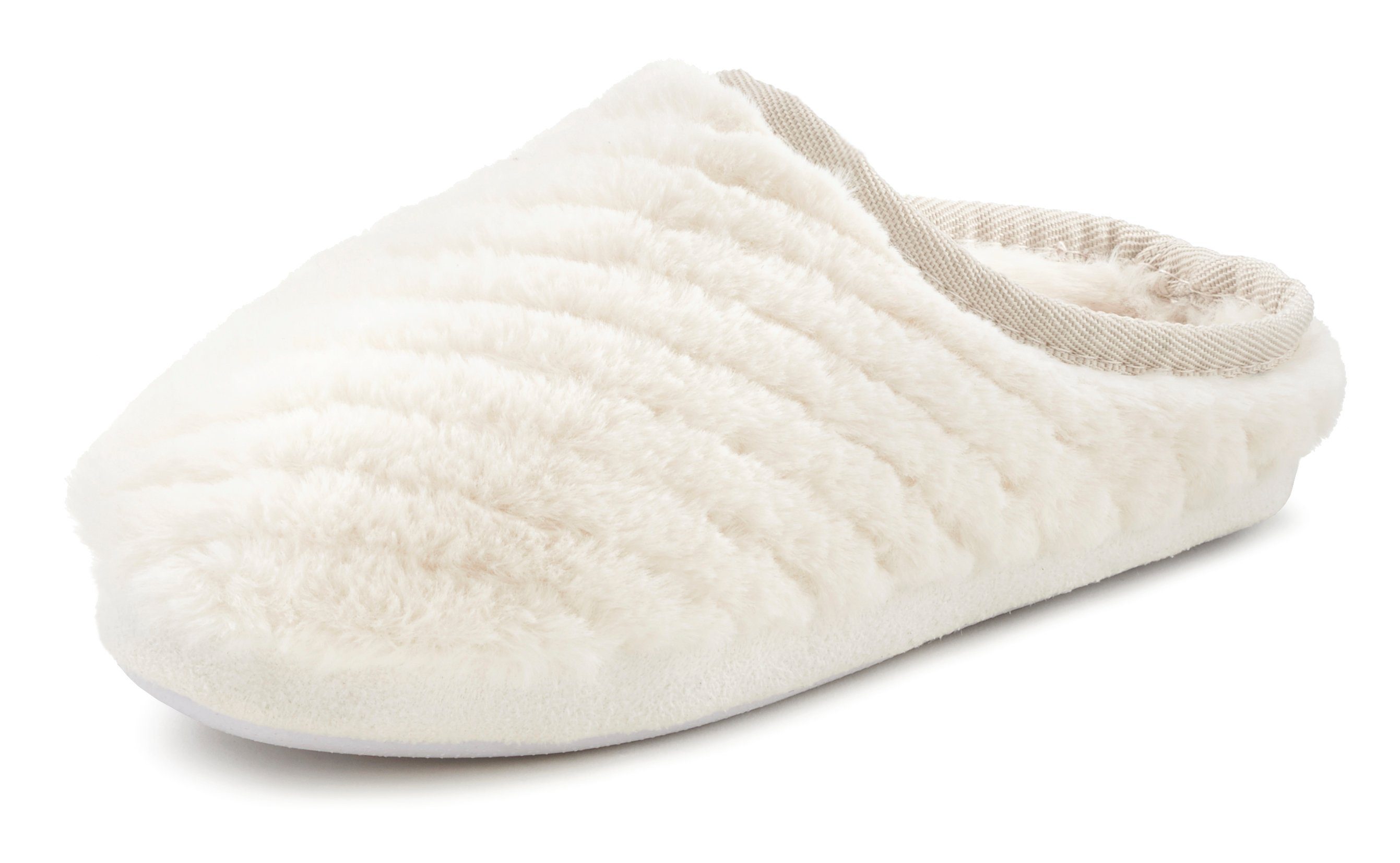 Vivance Dreams Hausschuh, Pantoffel, Clog, Pantolette aus weichem Textil VE günstig online kaufen
