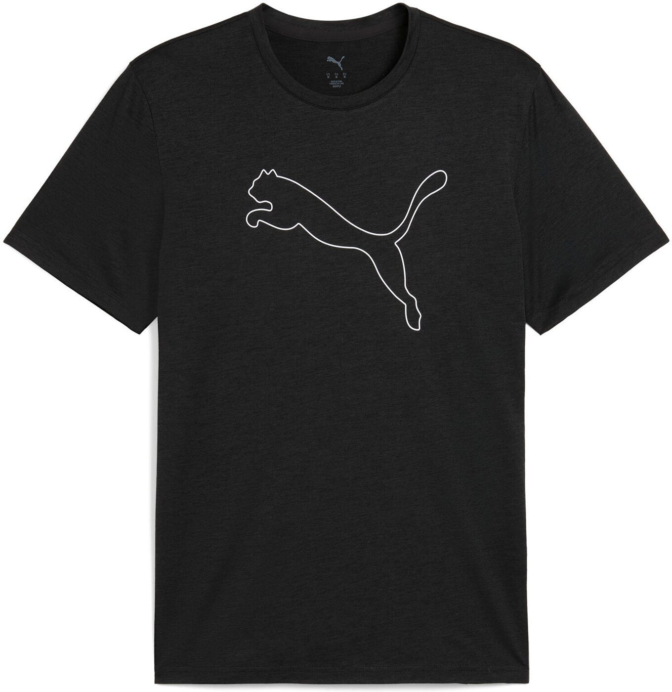 PUMA Kurzarmshirt M TAD ESSENTIAL HEATHER CAT TEE (CF large cat) PUMA BLACK günstig online kaufen