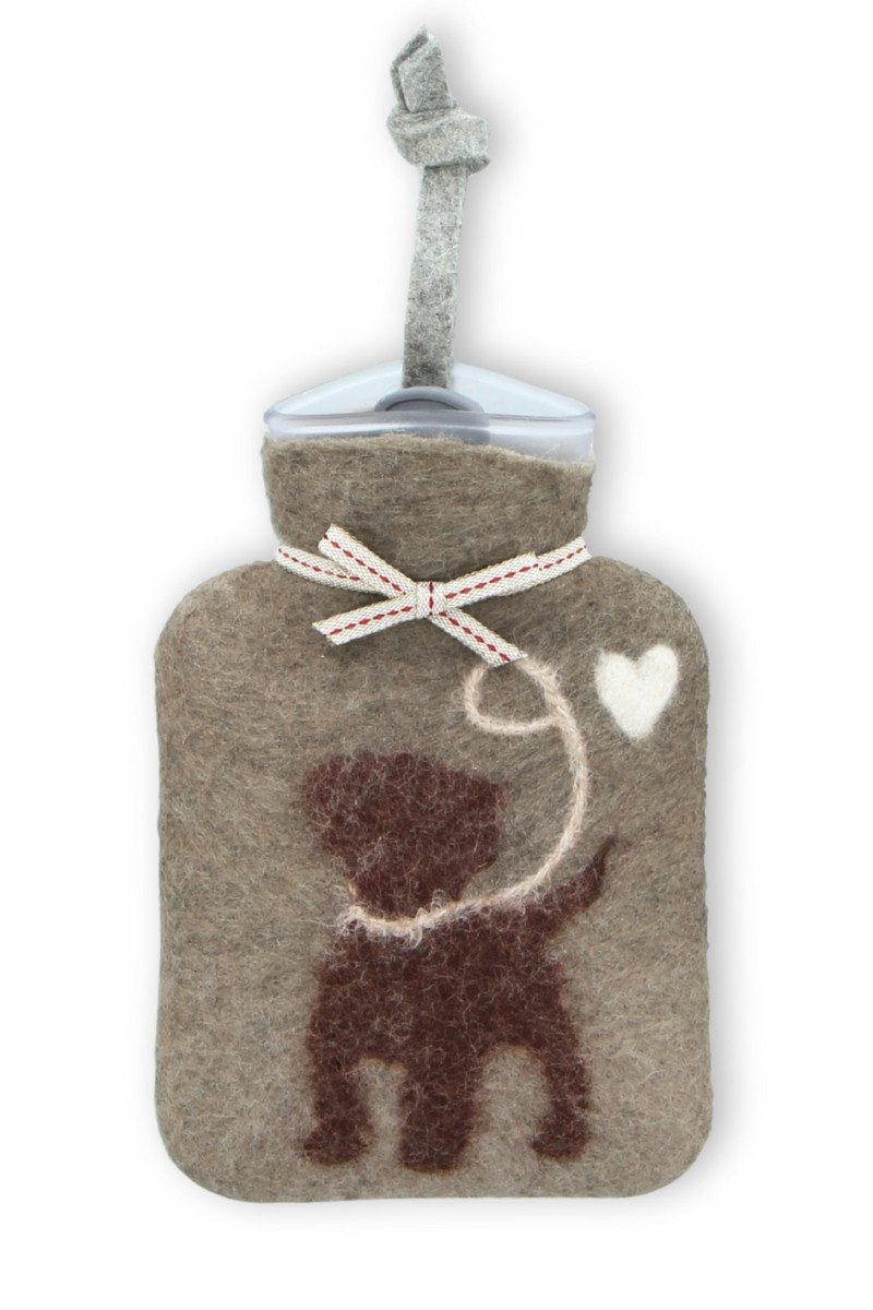 Dorothee Lehnen Wärmflasche Mini-Wärmflasche - PUPPY DOG - cashmere, cremebeige