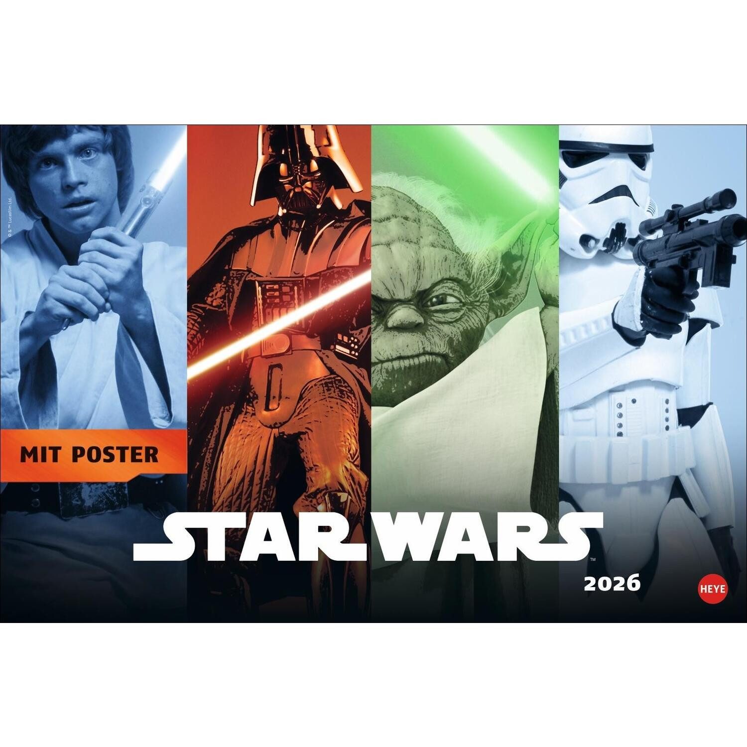 HEYE Wandkalender Star Wars Broschur XL Kalender 2026