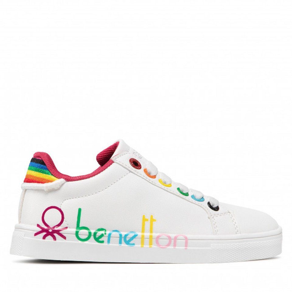 Benetton white shoes sale