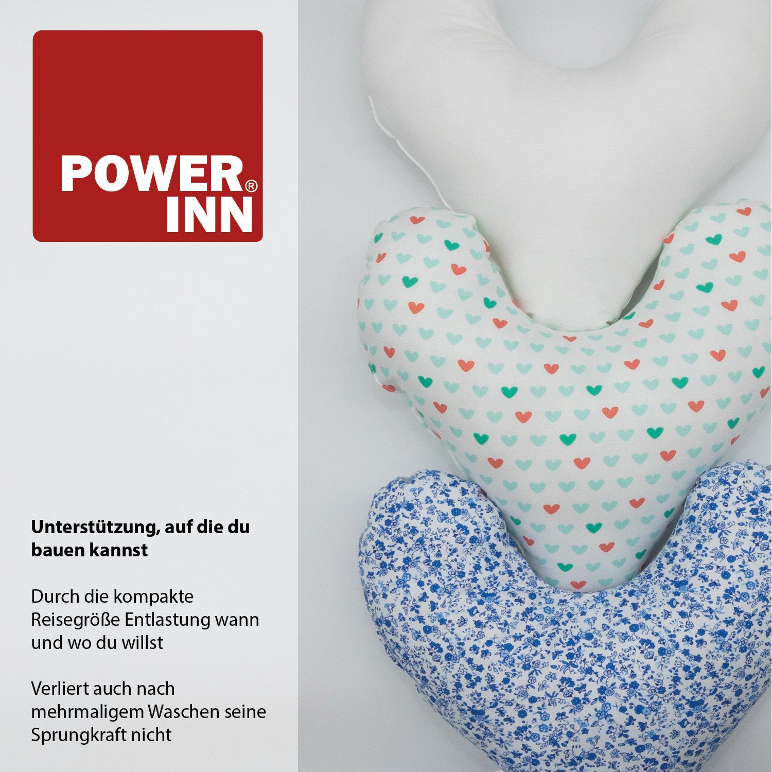 POWER INN Lagerungskissen POWER INN Brustkissen Hope, Rot, Stützkissen nach Masektomie